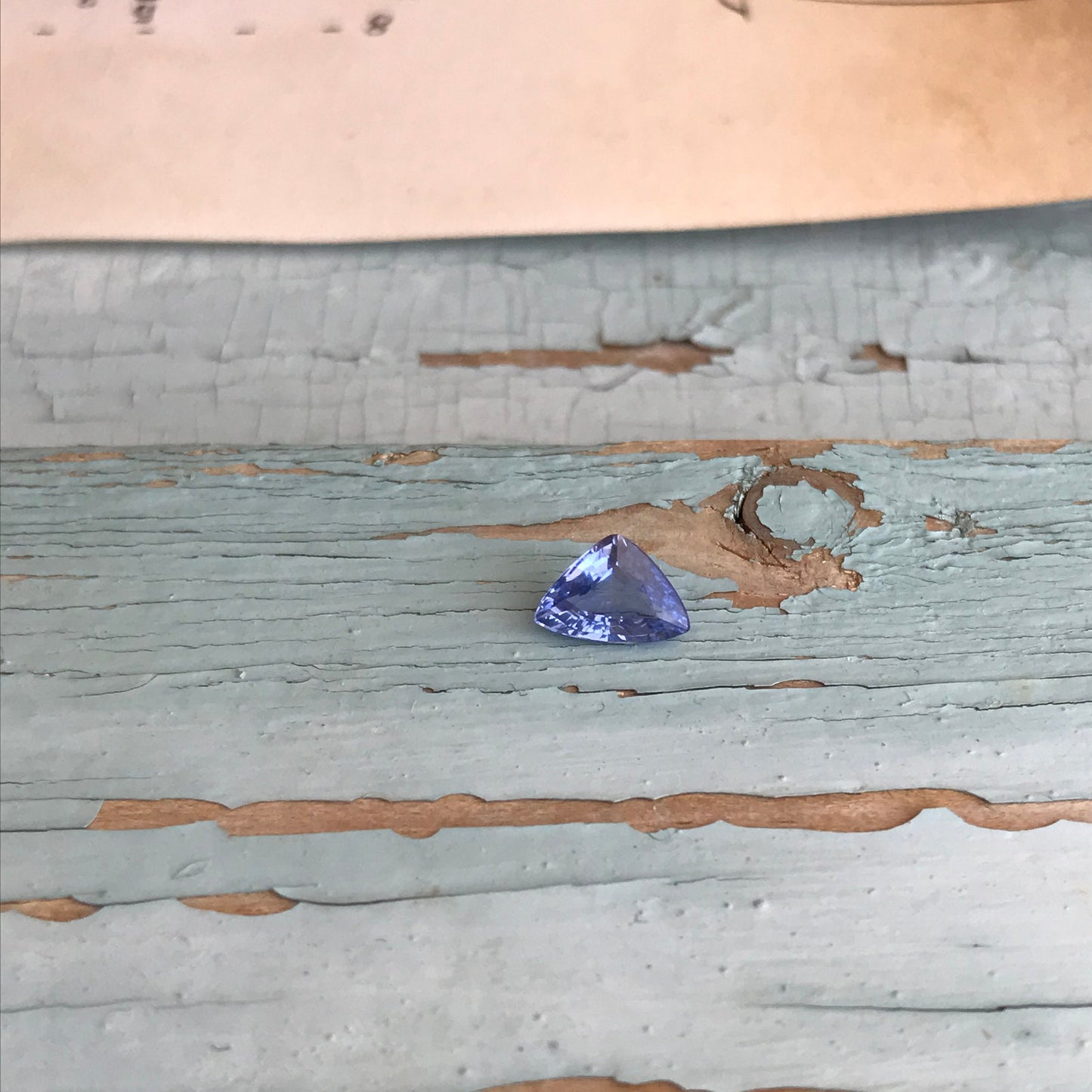 Natural Medium Light Blue Sapphire 7.3x5.2mm Trillion Triangle 0.85 carat Corundum Gem Faceted Loose Unmounted Gemstone Heated Sapphire