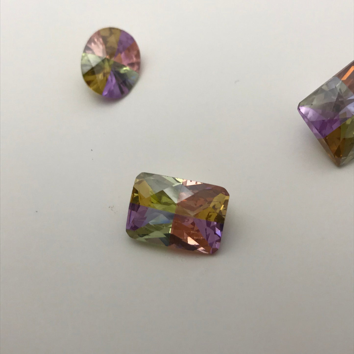 Pick One Loose Cubic Zirconia CZ Pink Purple Yellow Orange12x10mm,14x10, 15x12 Large Loose Colorful Inexpensive Gem, Multi Color Gem