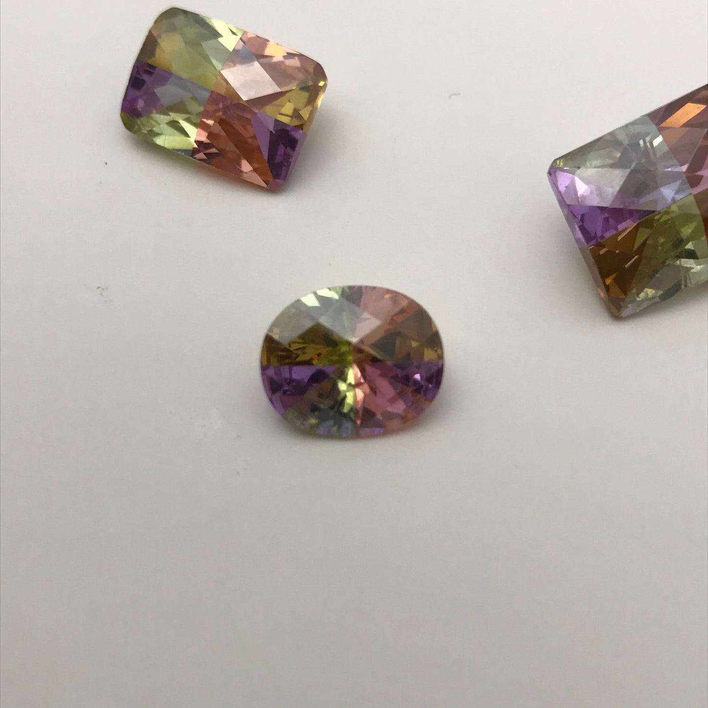 Pick One Loose Cubic Zirconia CZ Pink Purple Yellow Orange12x10mm,14x10, 15x12 Large Loose Colorful Inexpensive Gem, Multi Color Gem