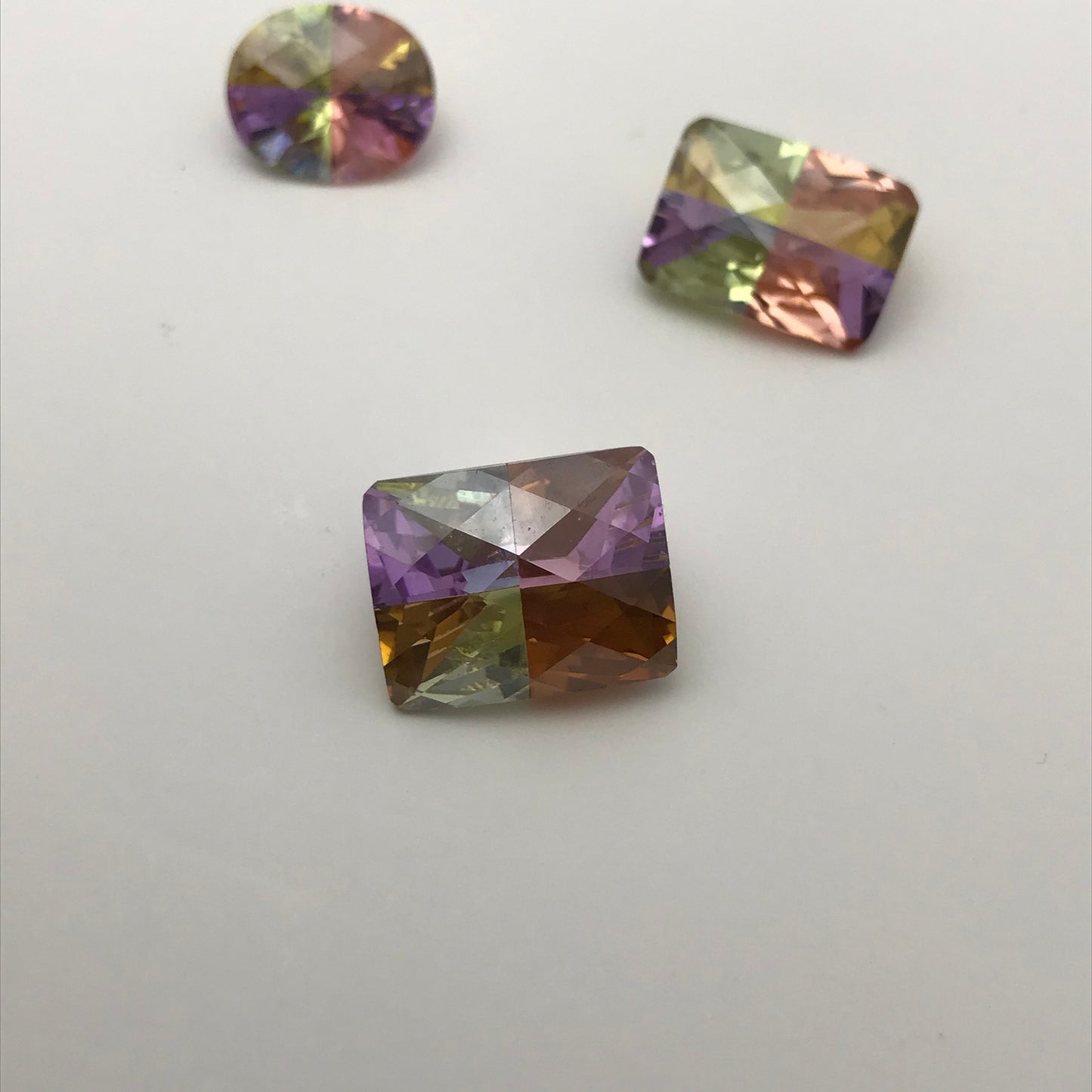 Pick One Loose Cubic Zirconia CZ Pink Purple Yellow Orange12x10mm,14x10, 15x12 Large Loose Colorful Inexpensive Gem, Multi Color Gem