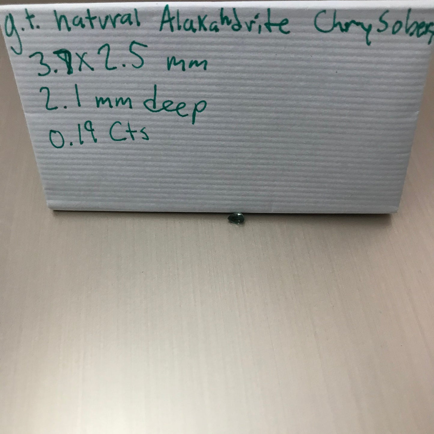 0.19 Carat Natural Alexandrite Chrysoberyl 3.7x2.5mm Pear Blue Green Purple Loose Real Gemstone Faceted Gem Rare Color Change 0.2 ct