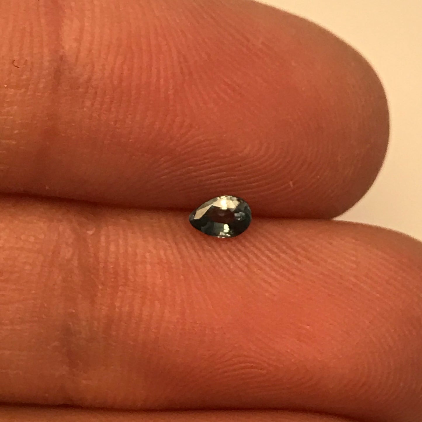 0.19 Carat Natural Alexandrite Chrysoberyl 3.7x2.5mm Pear Blue Green Purple Loose Real Gemstone Faceted Gem Rare Color Change 0.2 ct