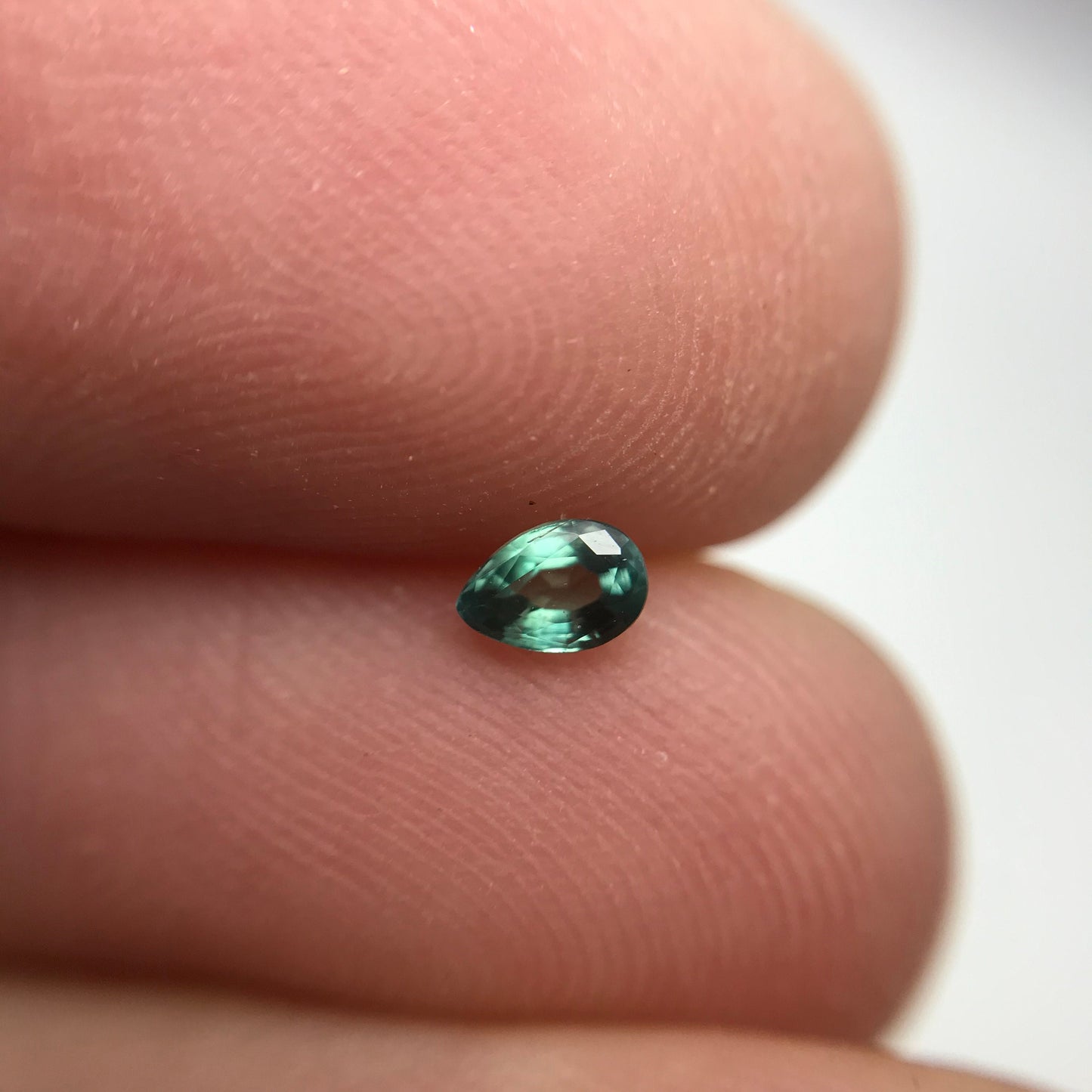 0.19 Carat Natural Alexandrite Chrysoberyl 3.7x2.5mm Pear Blue Green Purple Loose Real Gemstone Faceted Gem Rare Color Change 0.2 ct