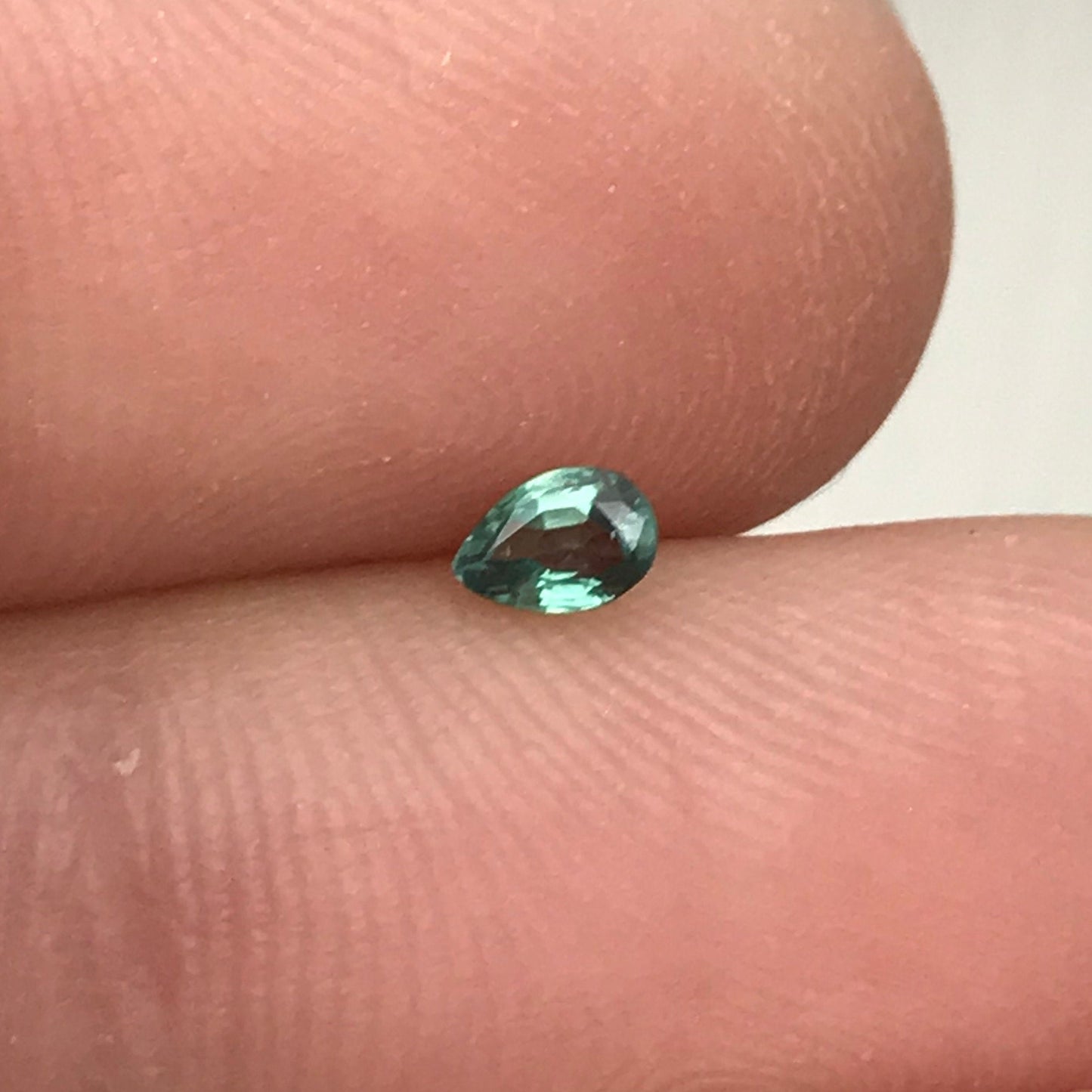 0.19 Carat Natural Alexandrite Chrysoberyl 3.7x2.5mm Pear Blue Green Purple Loose Real Gemstone Faceted Gem Rare Color Change 0.2 ct