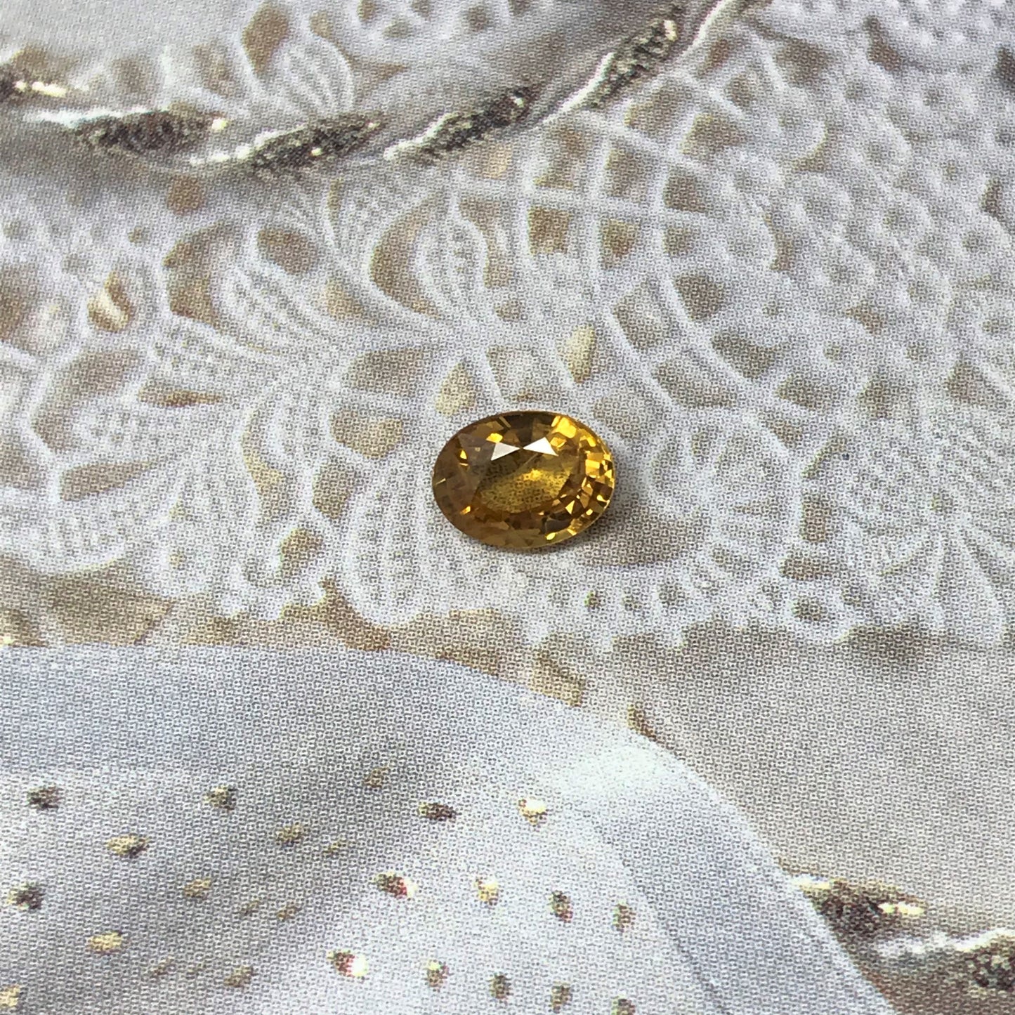 Natural Yellow Sapphire 0.95 Carats 6.6 x 5mm Oval Cut Beryllium Treated Corundum Gem Faceted Loose Unmounted Gemstone, Earth Mined