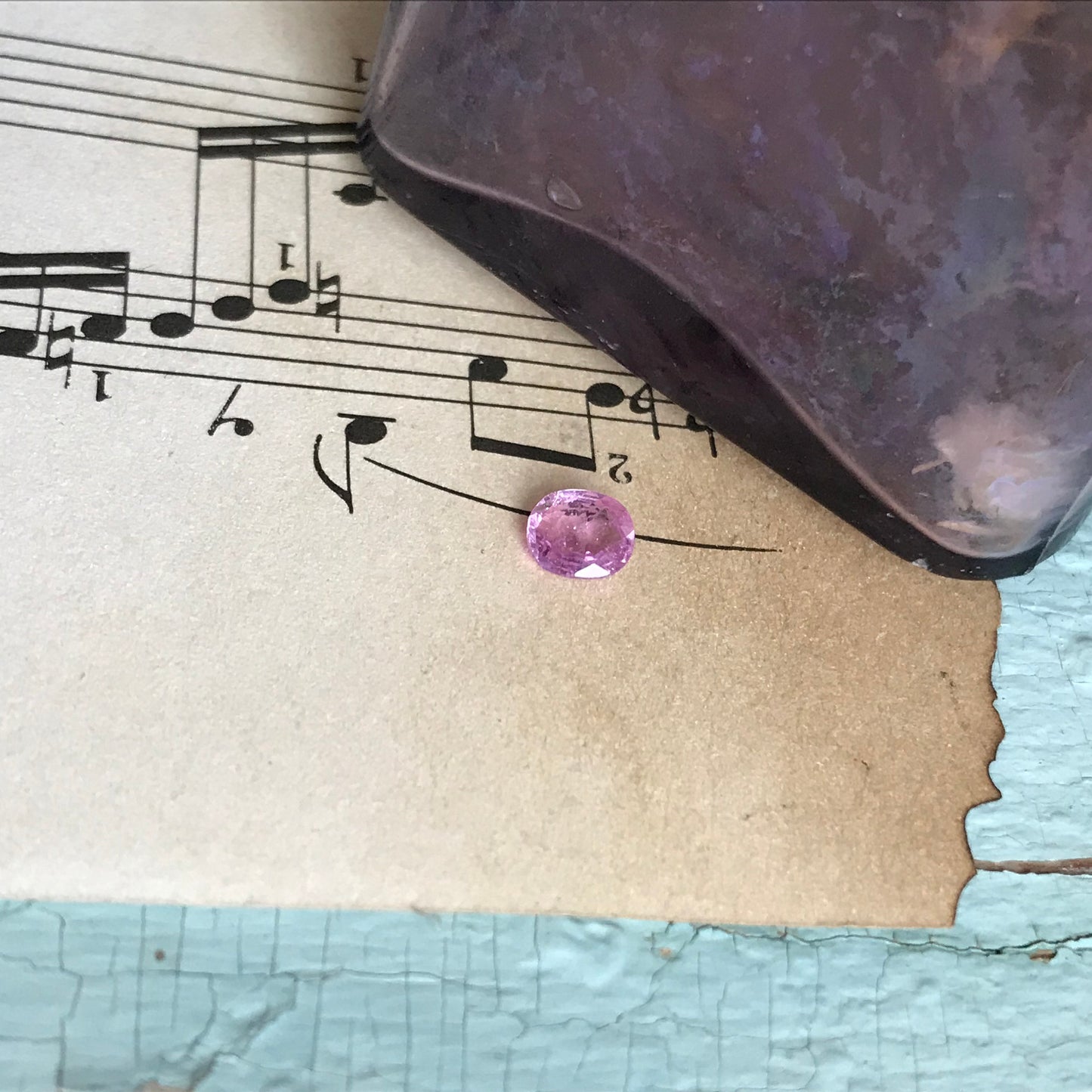 Natural Pink Sapphire 5.6 x 4.8mm 0.59 Carats Roundish Oval Cut Corundum Gem Faceted Loose Unmounted Gemstone Earth Mined Sapphire