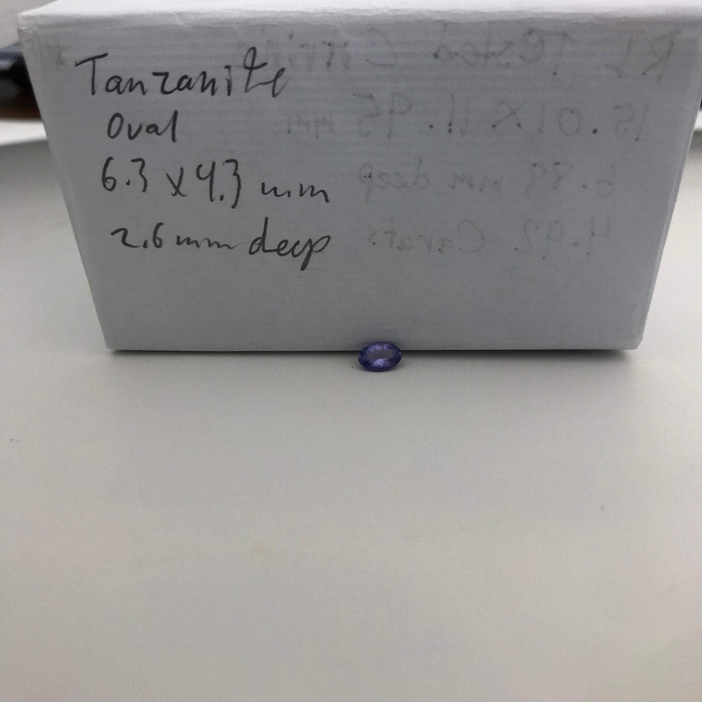 0.54 carat Violet Blue Tanzanite 6.3x4.3 mm Oval Cut, Faceted Loose Gemstone