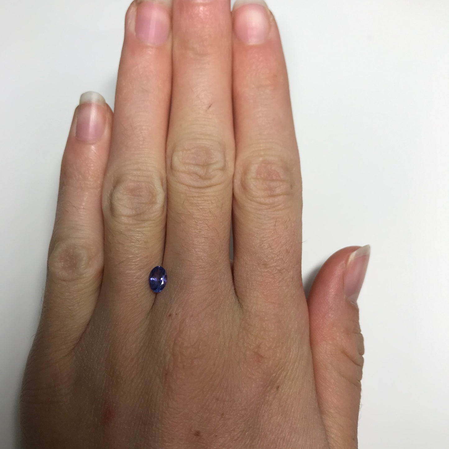 0.54 carat Violet Blue Tanzanite 6.3x4.3 mm Oval Cut, Faceted Loose Gemstone