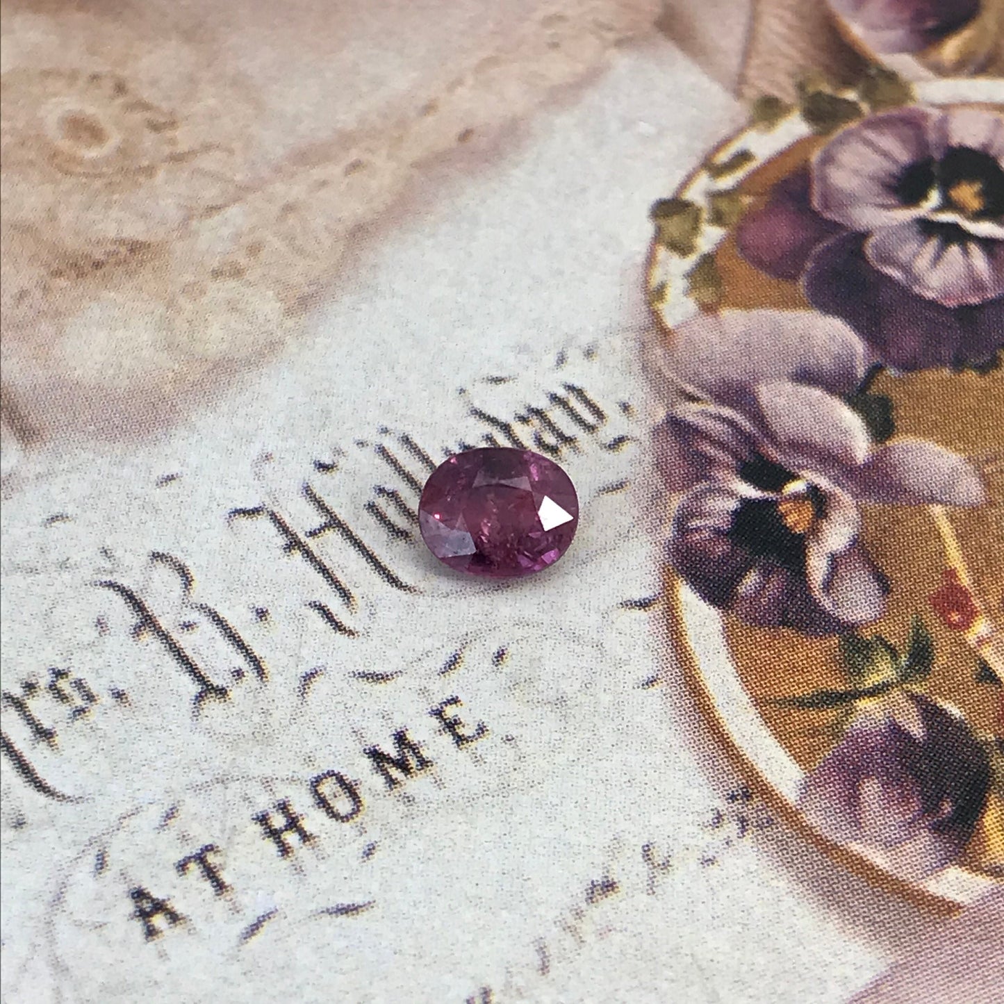 Natural Glass Filled Ruby 0.90 Carat 6x5 mm Oval Cut Gemstone Loose Faceted Corundum July Birthstone Treated Ruby