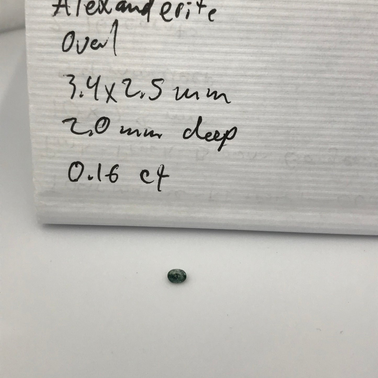 0.16 carat Natural Alexandrite Chrysoberyl 3.4x2.5mm Oval Cut Purple Green Loose Real Gemstone Faceted Gem US Seller