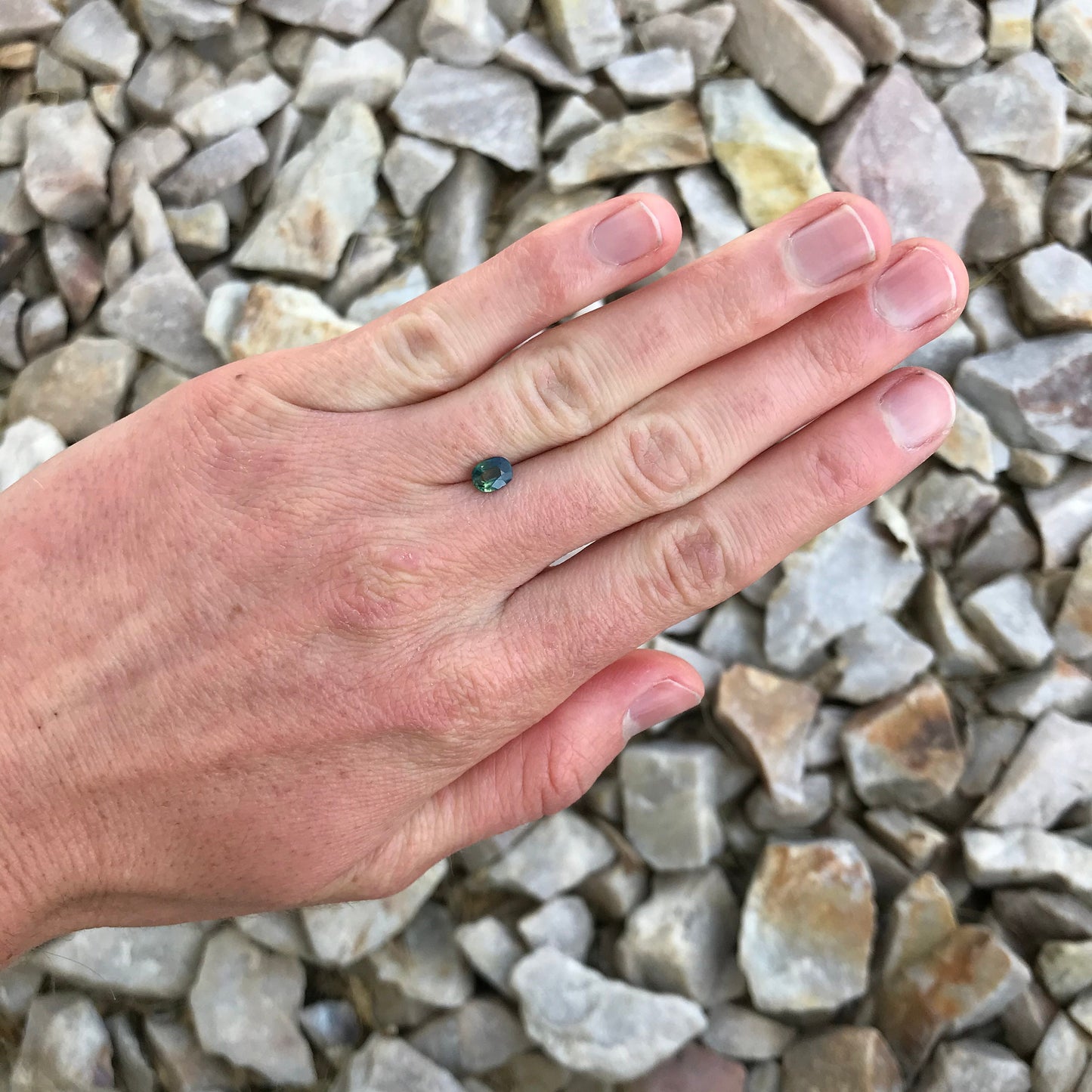 Natural Bi-Color Sapphire 6.2x4.7mm Oval 0.72 Carat Corundum Faceted Loose Unmounted Gemstone Earth Mined Gem - US Seller - Peacock Sapphire