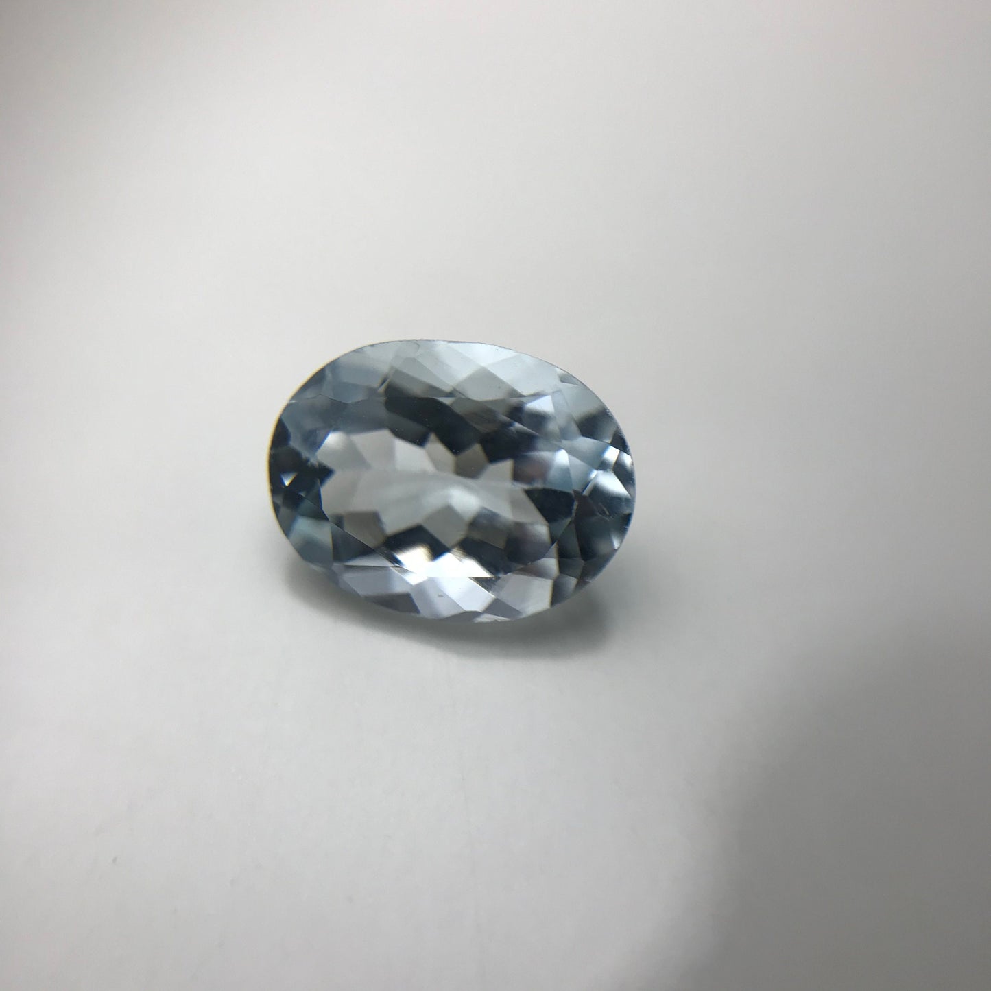1.43 carat Light Blue Aquamarine 8.7x6.6mm Brilliant Oval Cut, Unmounted Faceted Loose Gemstone for Jewelry Setting