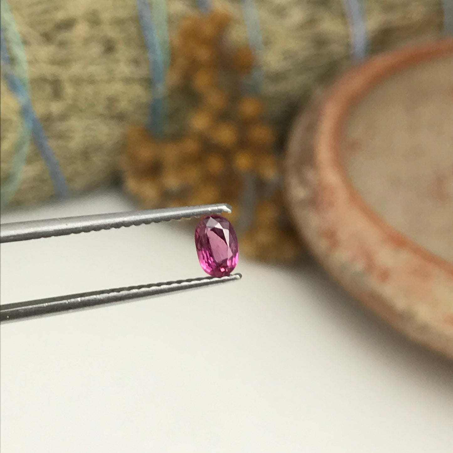 Natural Ruby 0.35 Carat 4.7x3mm Oval Cut, Heated Thai Ruby, Unmounted Faceted Loose Gemstone, July Birthstone