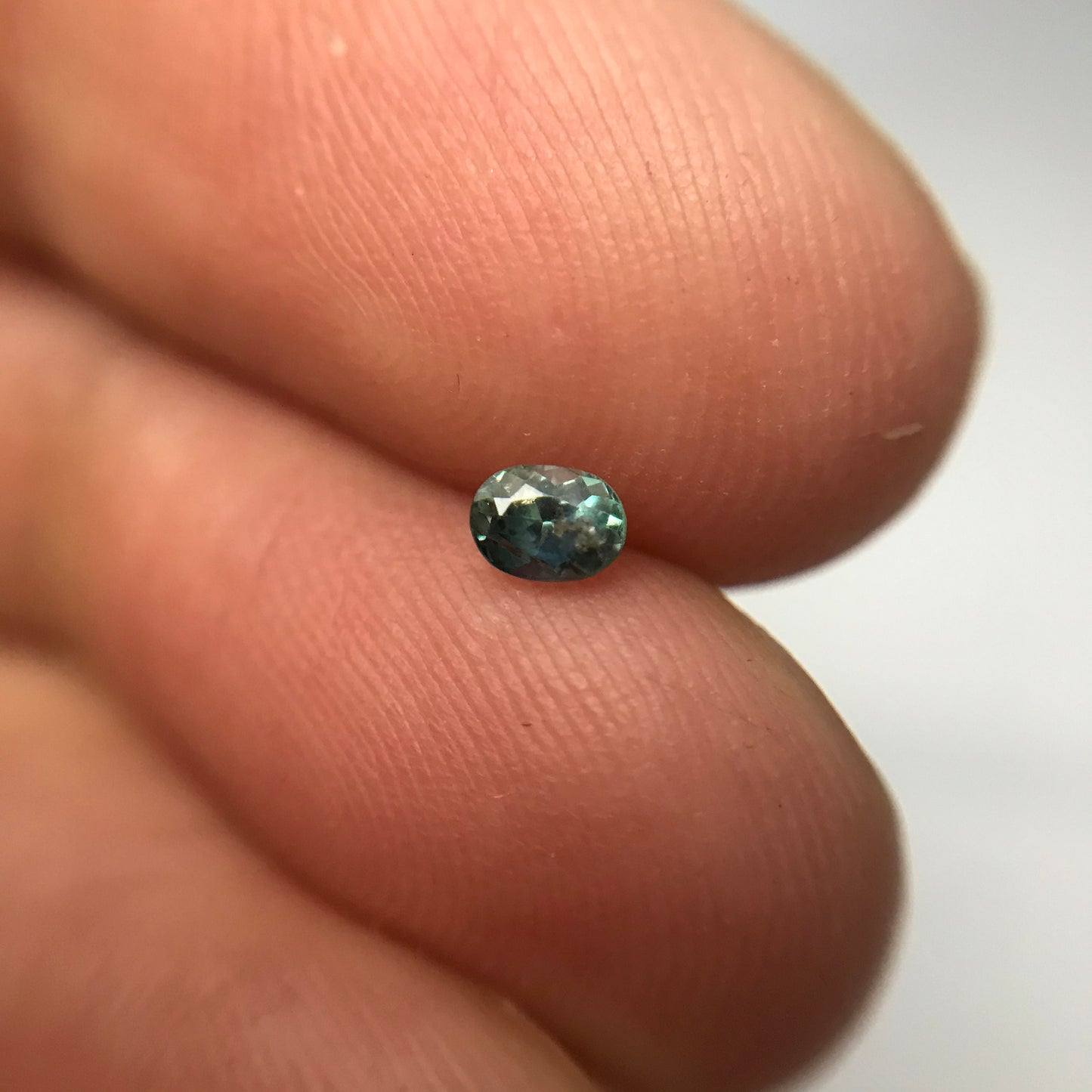 0.16 carat Natural Alexandrite Chrysoberyl 3.4x2.5mm Oval Cut Purple Green Loose Real Gemstone Faceted Gem US Seller