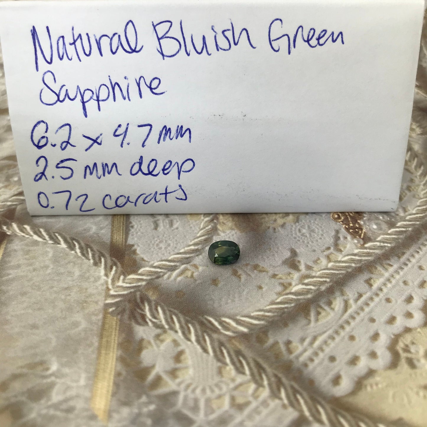Natural Bi-Color Sapphire 6.2x4.7mm Oval 0.72 Carat Corundum Faceted Loose Unmounted Gemstone Earth Mined Gem - US Seller - Peacock Sapphire