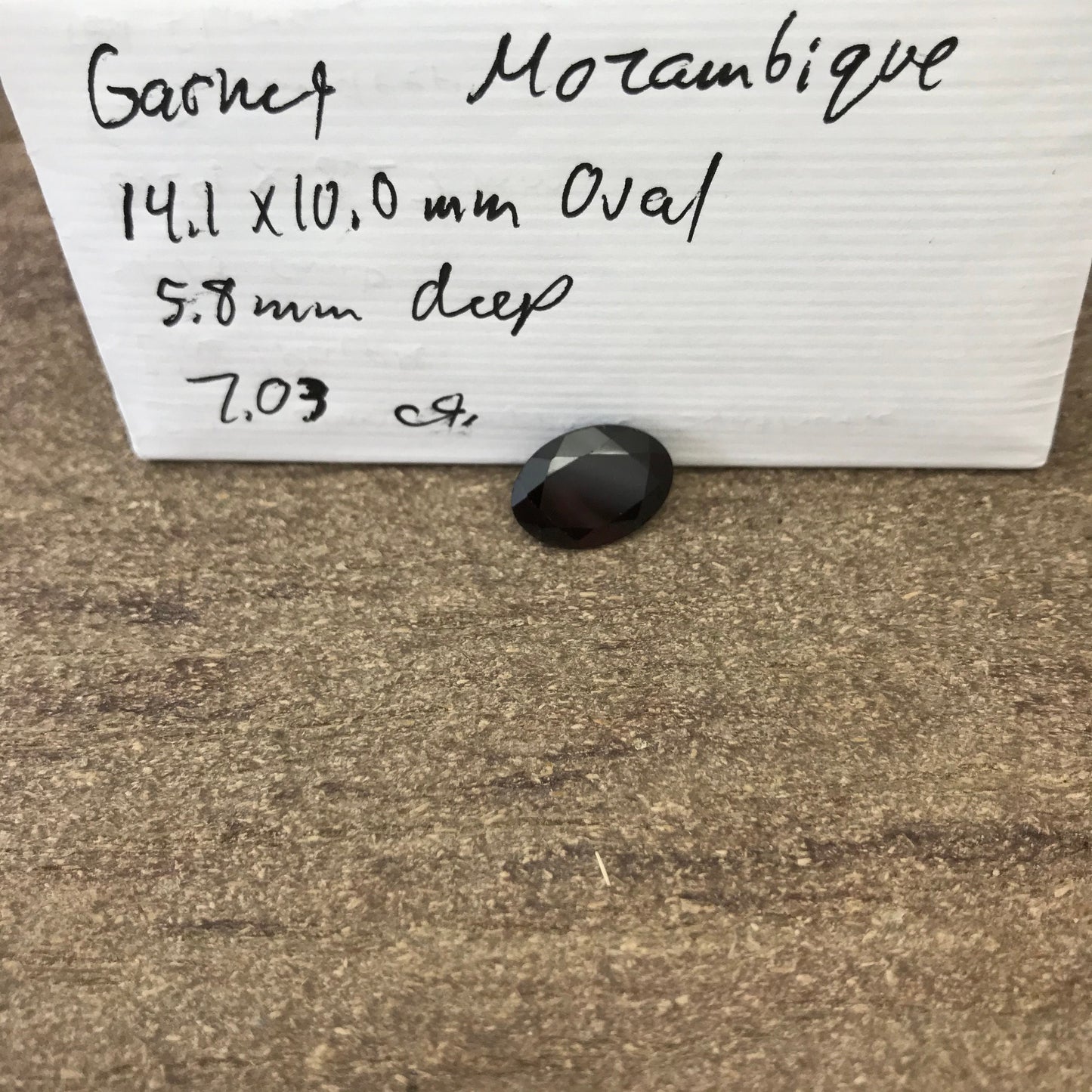 Dark Red Garnet 7.03 Carat 14x10mm Oval Cut