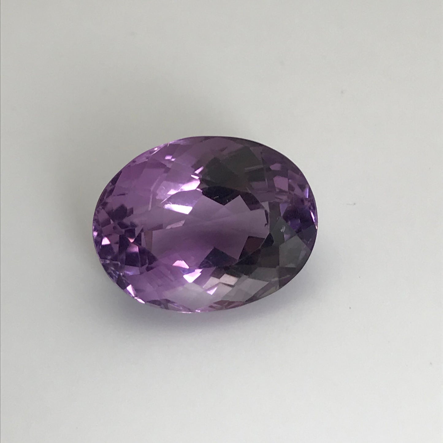 14.3 Carat Purple Amethyst 17.3x13.5mm Oval, Nice Cut Loose Gem Reclaimed/Recycled Gemstone Faceted for Jewelry setting, February Birthstone