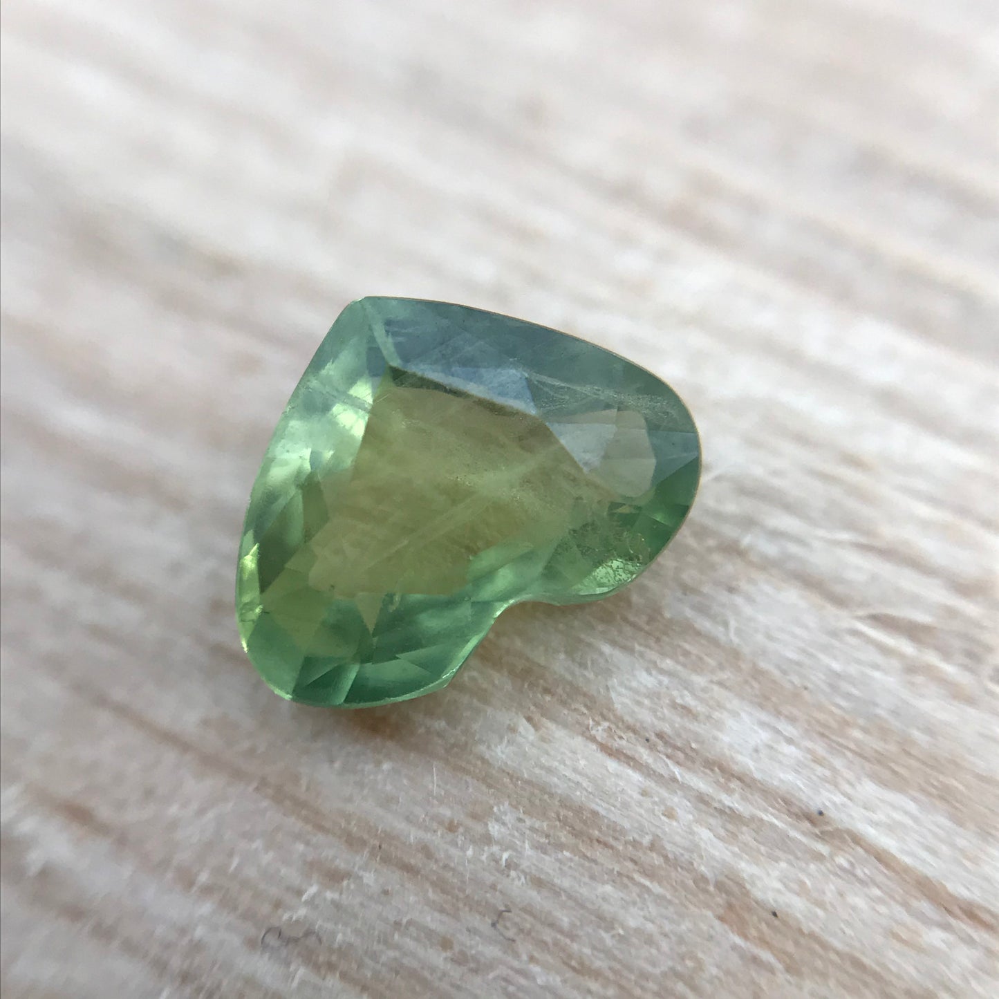 Natural Green Sapphire 5.3x7.1 mm Heart Cut 0.90 Carat Faceted Loose Unmounted Gemstone Genuine Earth Mined Gem