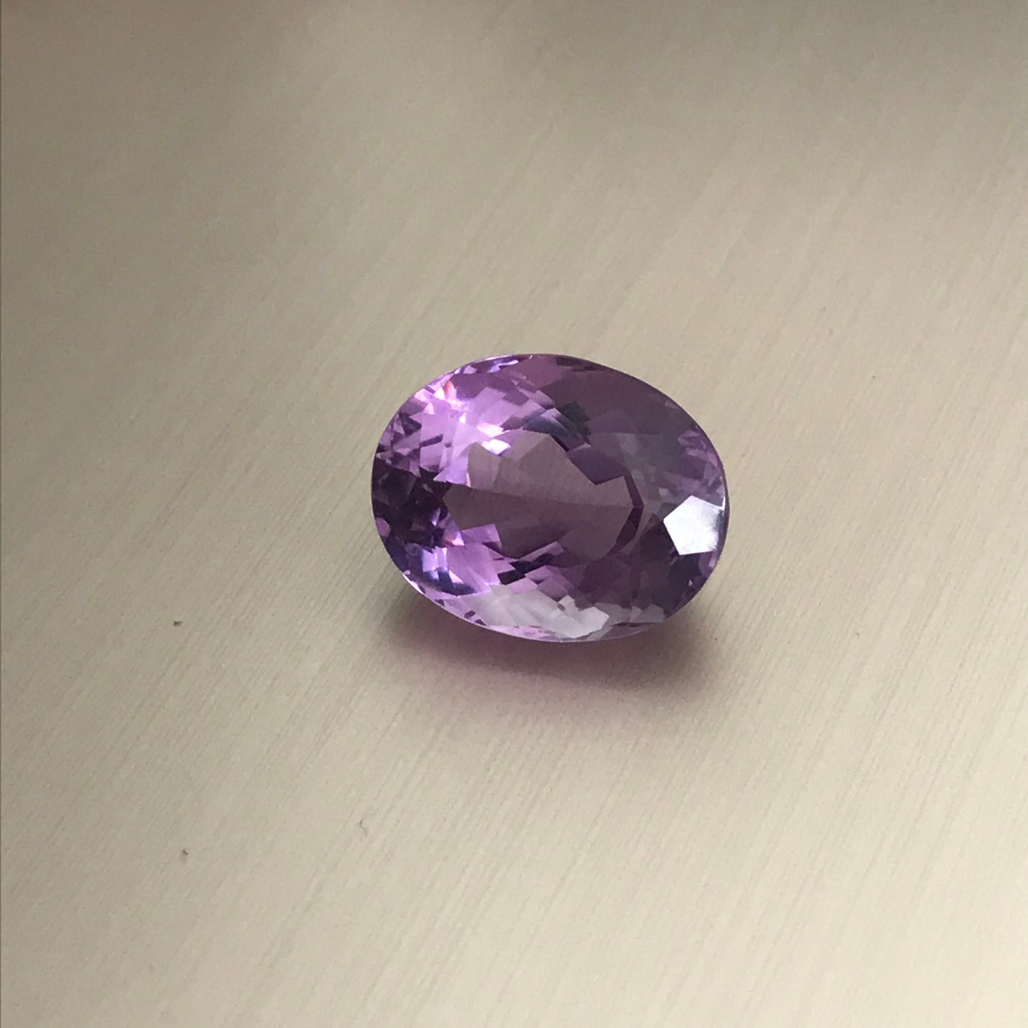 14.3 Carat Purple Amethyst 17.3x13.5mm Oval, Nice Cut Loose Gem Reclaimed/Recycled Gemstone Faceted for Jewelry setting, February Birthstone