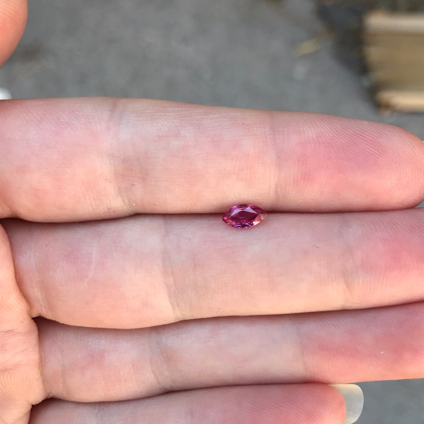 Marquise Natural Ruby 0.41 Carat, 6.5x3.5mm Gemstone, Loose Faceted July Birthstone Heated Pink Red Ruby