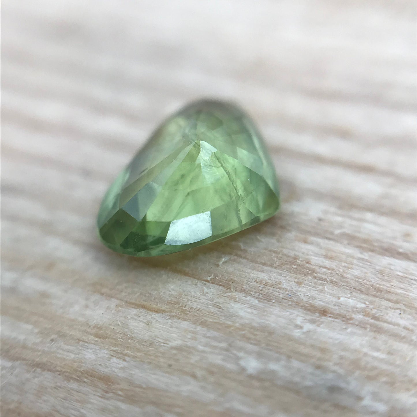 Natural Green Sapphire 5.3x7.1 mm Heart Cut 0.90 Carat Faceted Loose Unmounted Gemstone Genuine Earth Mined Gem