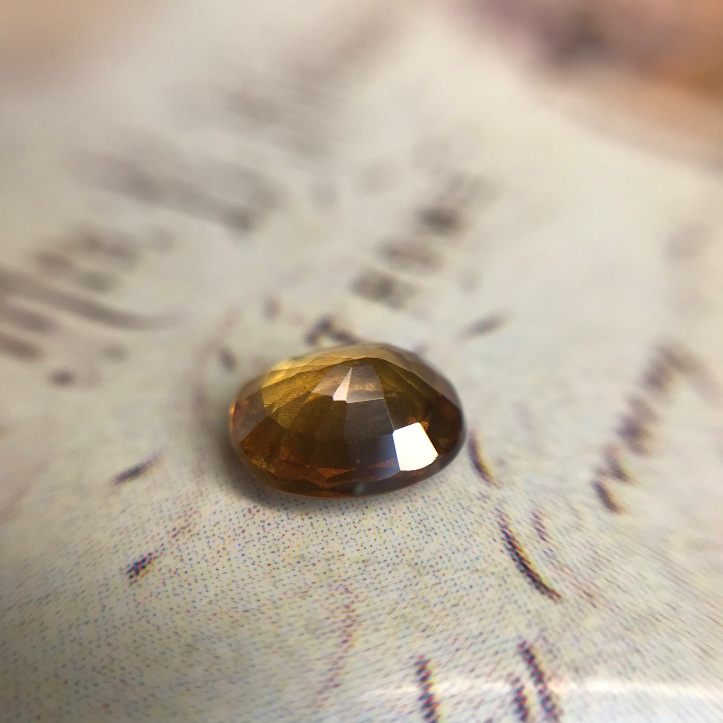 Natural Rusty Orange Sapphire 6.6x5.6mm 1 Carat Oval Cut Faceted Gem Loose Unmounted Gemstone Earth Mined Likely Unheated No Heat