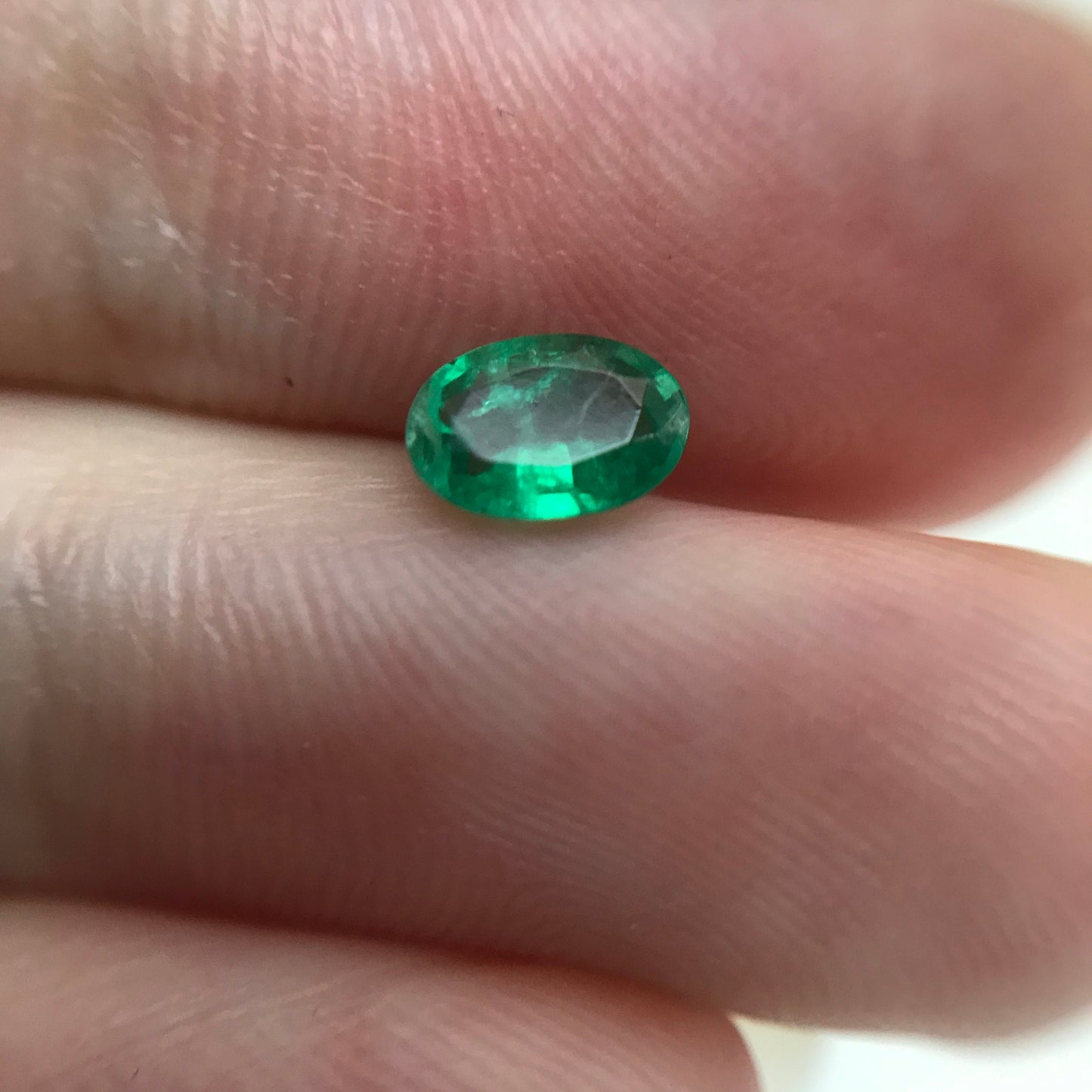 0.42cts Natural Emerald 6x4mm Oval Cut Faceted Gem Precious Gemstone Loose Recycled Gemstone
