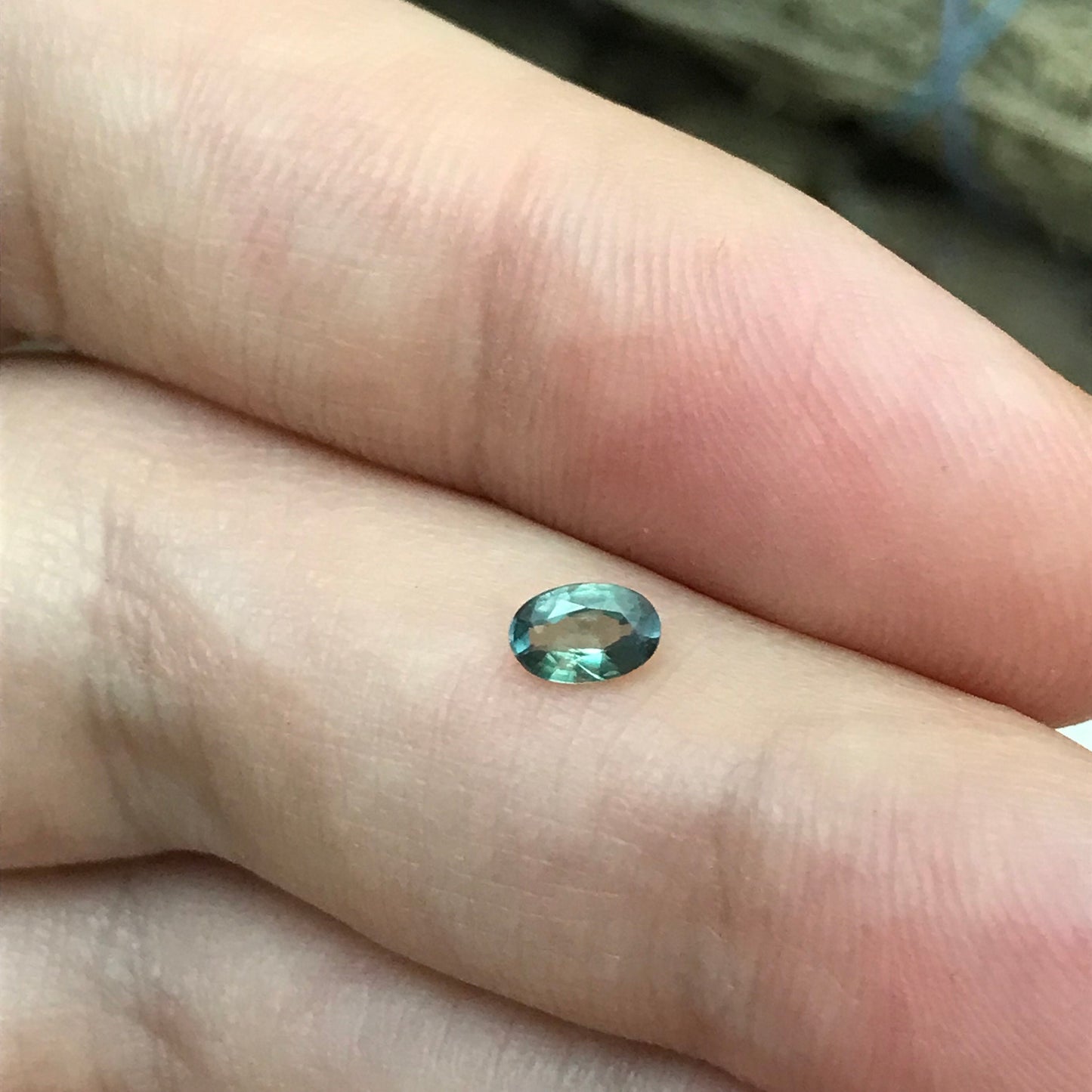 0.27cts Natural Alexandrite Chrysoberyl 5x3mm Blue Green Purple Loose Real Gemstone Faceted Gem Rare Carat Color Change Oval