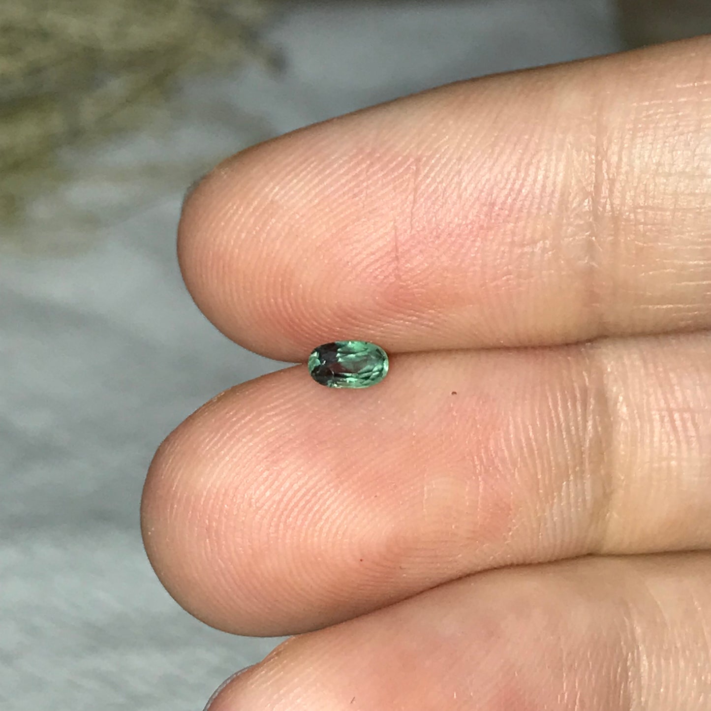 0.25cts Natural Alexandrite Chrysoberyl 4.3x2.5mm Blue Green Purple Loose Gemstone Faceted Gem Rare, Color Change Oval