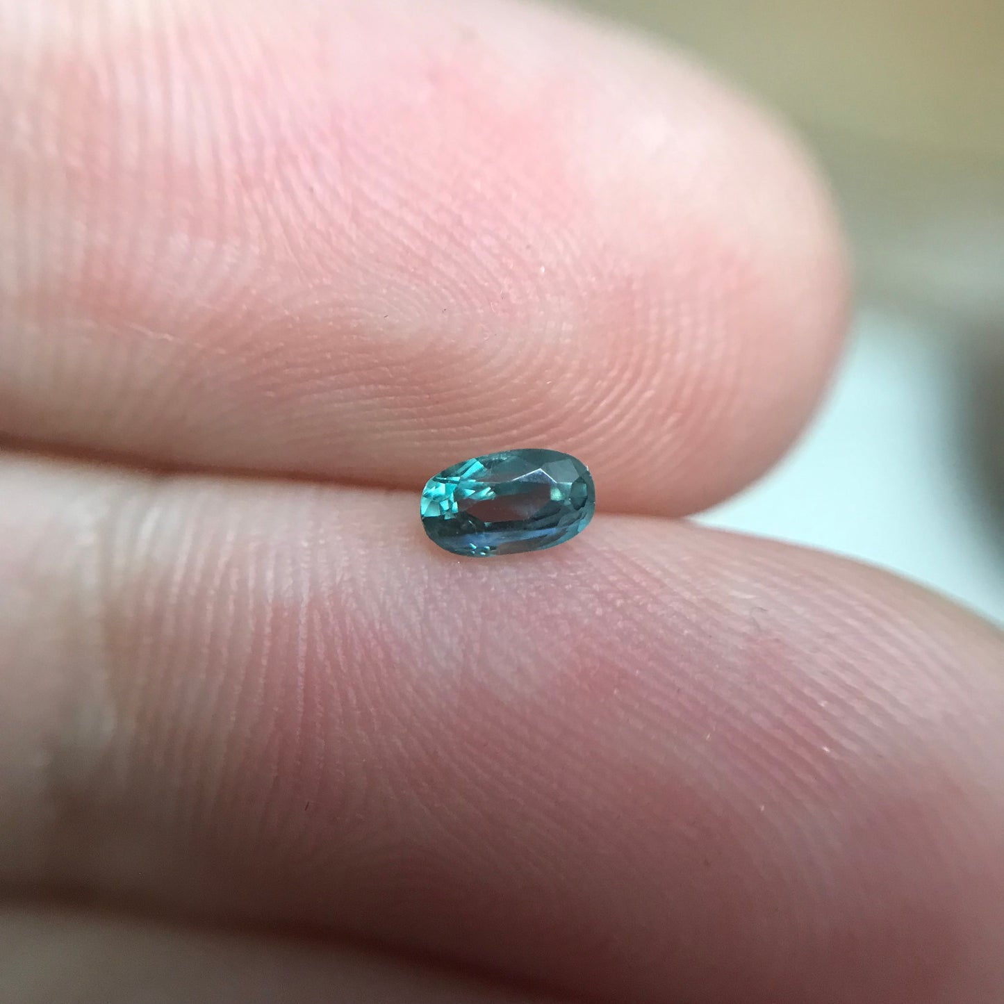 0.25cts Natural Alexandrite Chrysoberyl 4.3x2.5mm Blue Green Purple Loose Gemstone Faceted Gem Rare, Color Change Oval