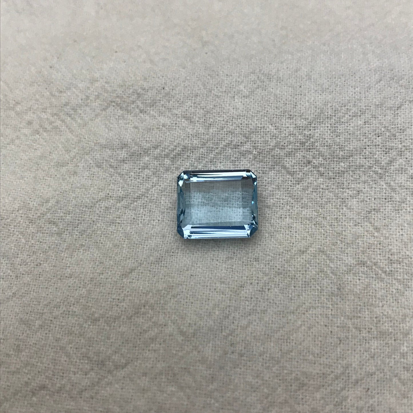 12x10mm Light Blue Aquamarine 5.40 Carats Natural Light Blue Gem Rectangle Cut Loose Faceted Gemstone Beryl 12x10.2mm