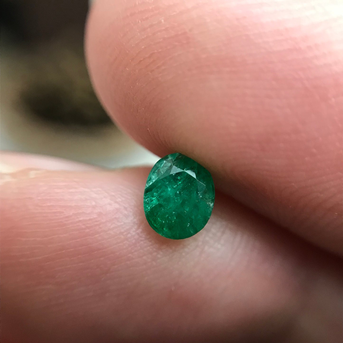 0.50 ct Natural Emerald 5.5x4.5mm Oval Cut Faceted Gem Precious Gemstone Loose Recycled Gemstone