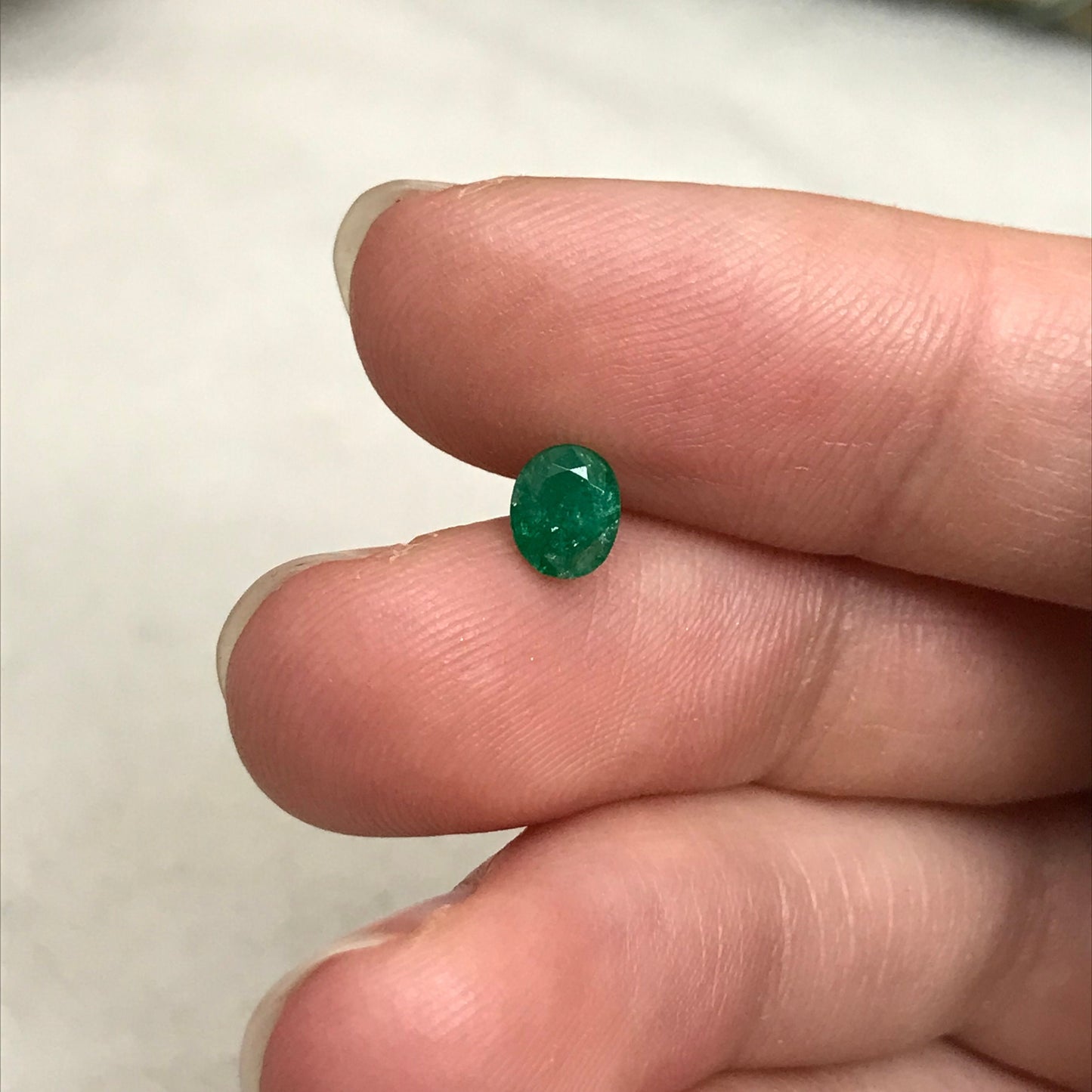 0.50 ct Natural Emerald 5.5x4.5mm Oval Cut Faceted Gem Precious Gemstone Loose Recycled Gemstone