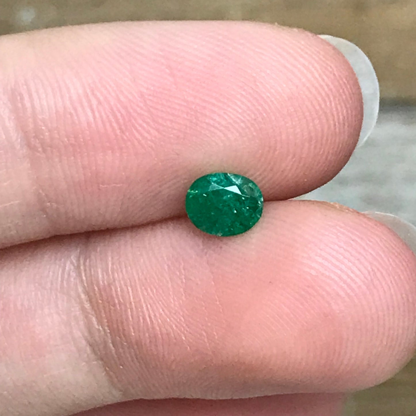 0.50 ct Natural Emerald 5.5x4.5mm Oval Cut Faceted Gem Precious Gemstone Loose Recycled Gemstone