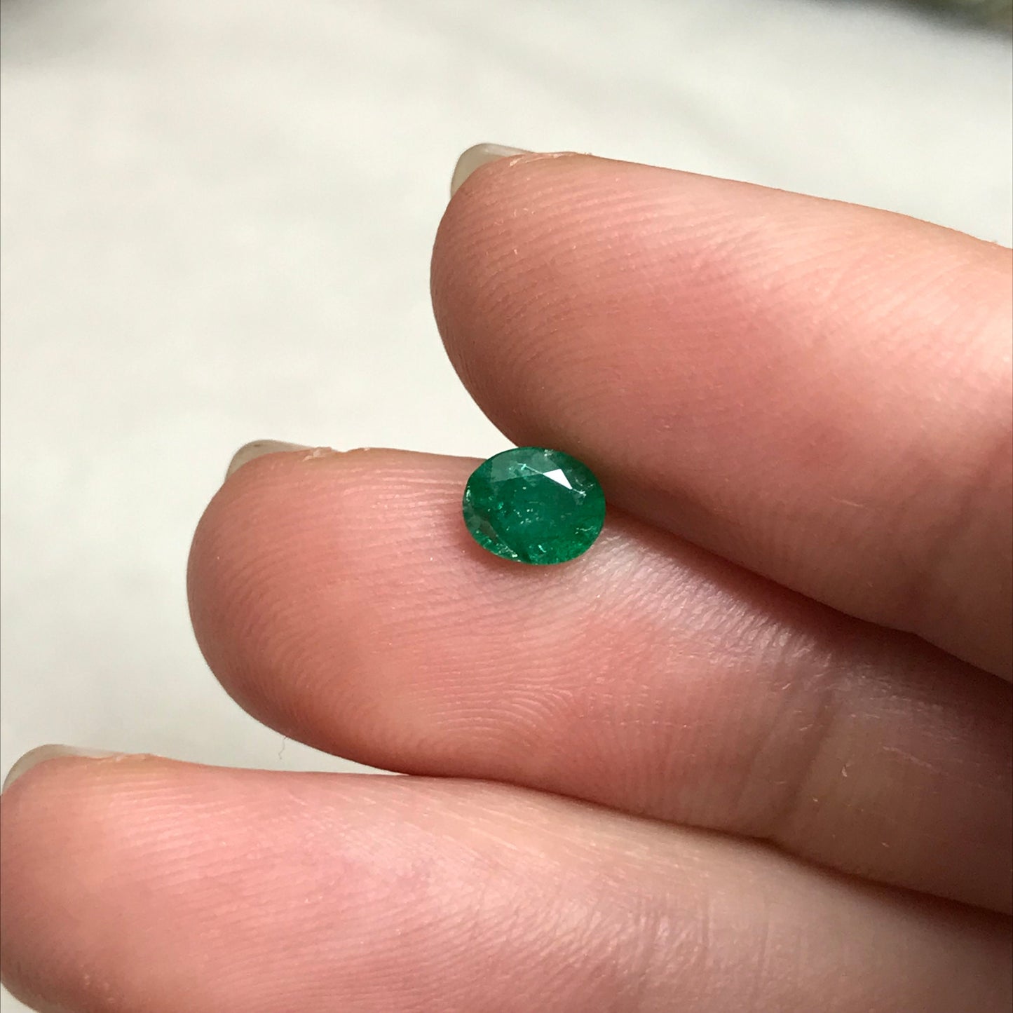0.50 ct Natural Emerald 5.5x4.5mm Oval Cut Faceted Gem Precious Gemstone Loose Recycled Gemstone
