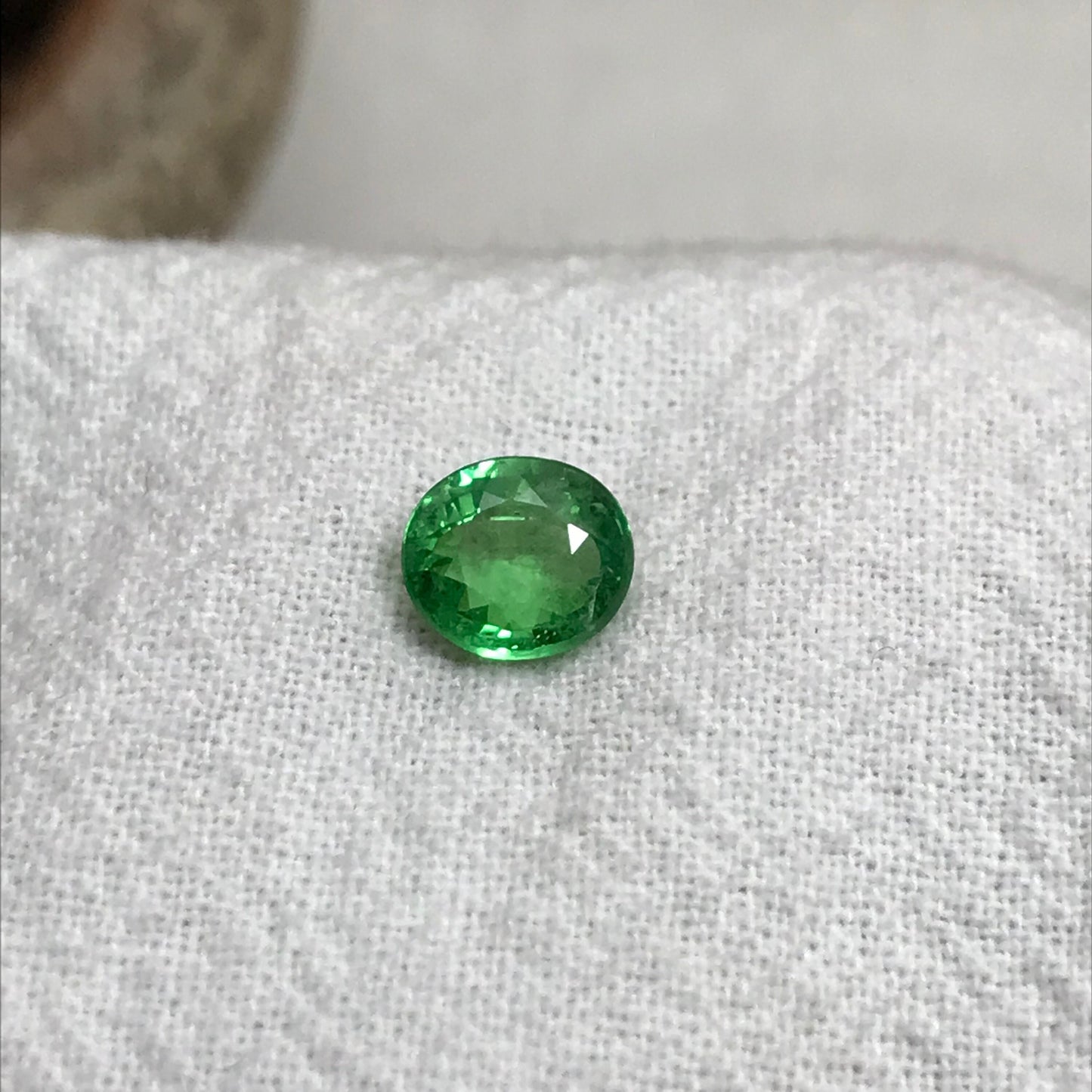 Natural Green Tsavorite Garnet 1 carats 6.6x5.8mm Faceted Oval Genuine Gemstone Unmounted Loose Gem Earth Mined Green Garnet