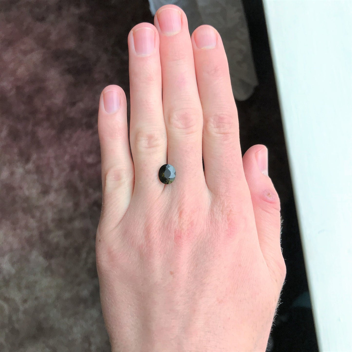 Natural Greenish Yellow Tourmaline 2.14 carats 8.7x7.5mm Oval Cut, Natural Faceted Unmounted loose gemstone