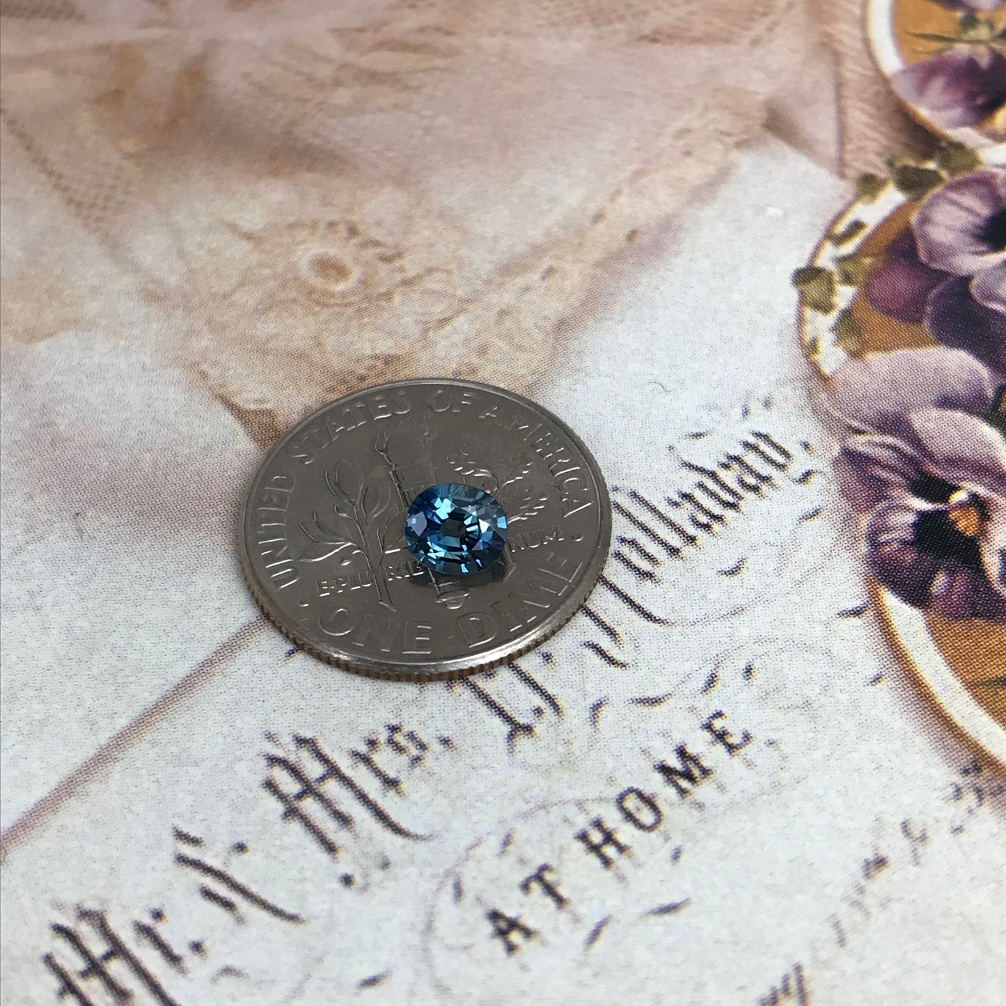 Natural Blue Sapphire 4.6x4mm 0.44 Carats Oval Cut Corundum, Unmounted Gem Faceted Loose Gemstone, US seller