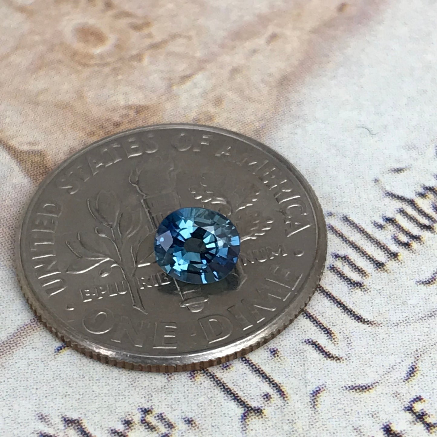 Natural Blue Sapphire 4.6x4mm 0.44 Carats Oval Cut Corundum, Unmounted Gem Faceted Loose Gemstone, US seller