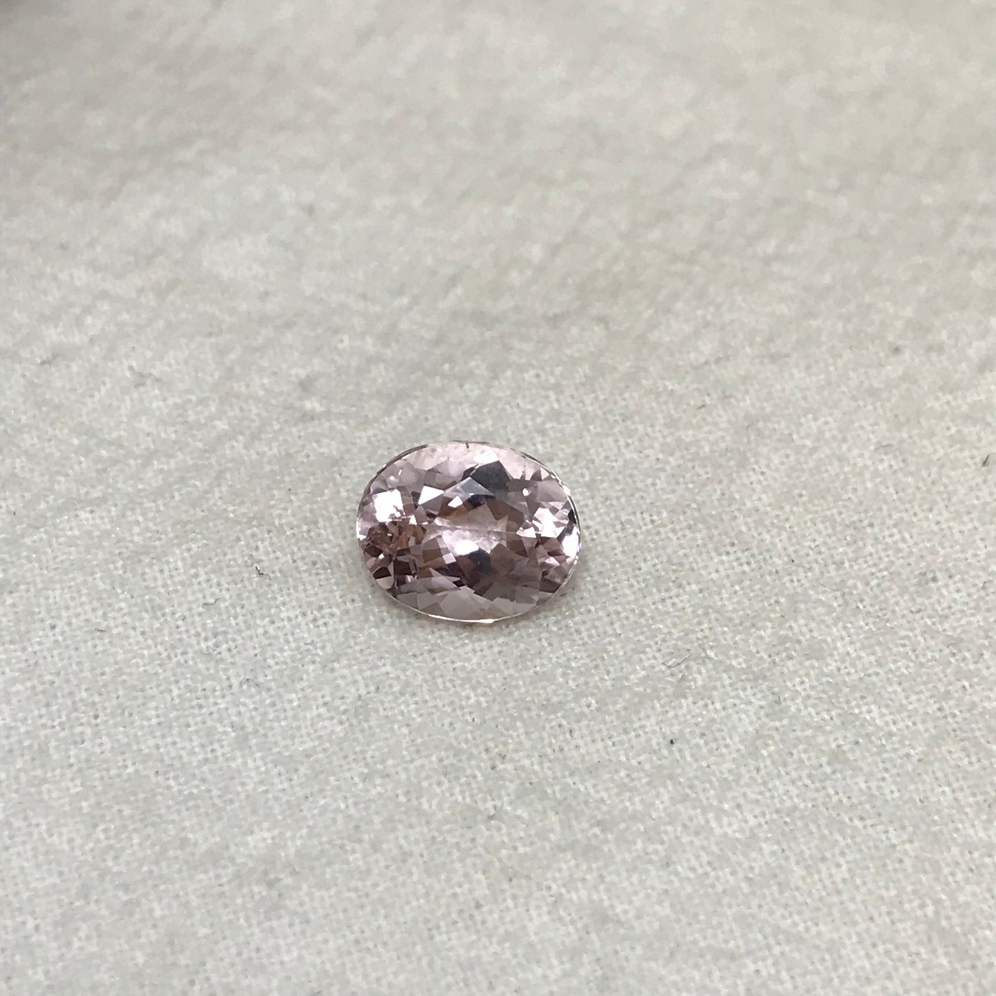 Pink Kunzite 10x8mm 3.13 carat Oval Cut Light Purple Pink Spodumene, Faceted Loose Gemstone, Morganite Substitute