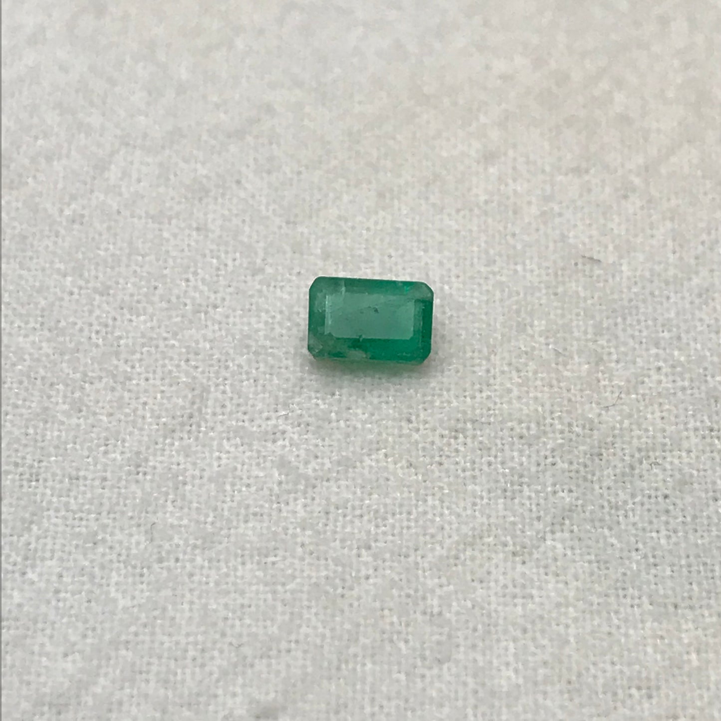 0.55 Carat Natural Emerald 6x4mm Emerald Cut Faceted Loose Gem, Precious Gemstone Treated Emerald, Flowing Gems