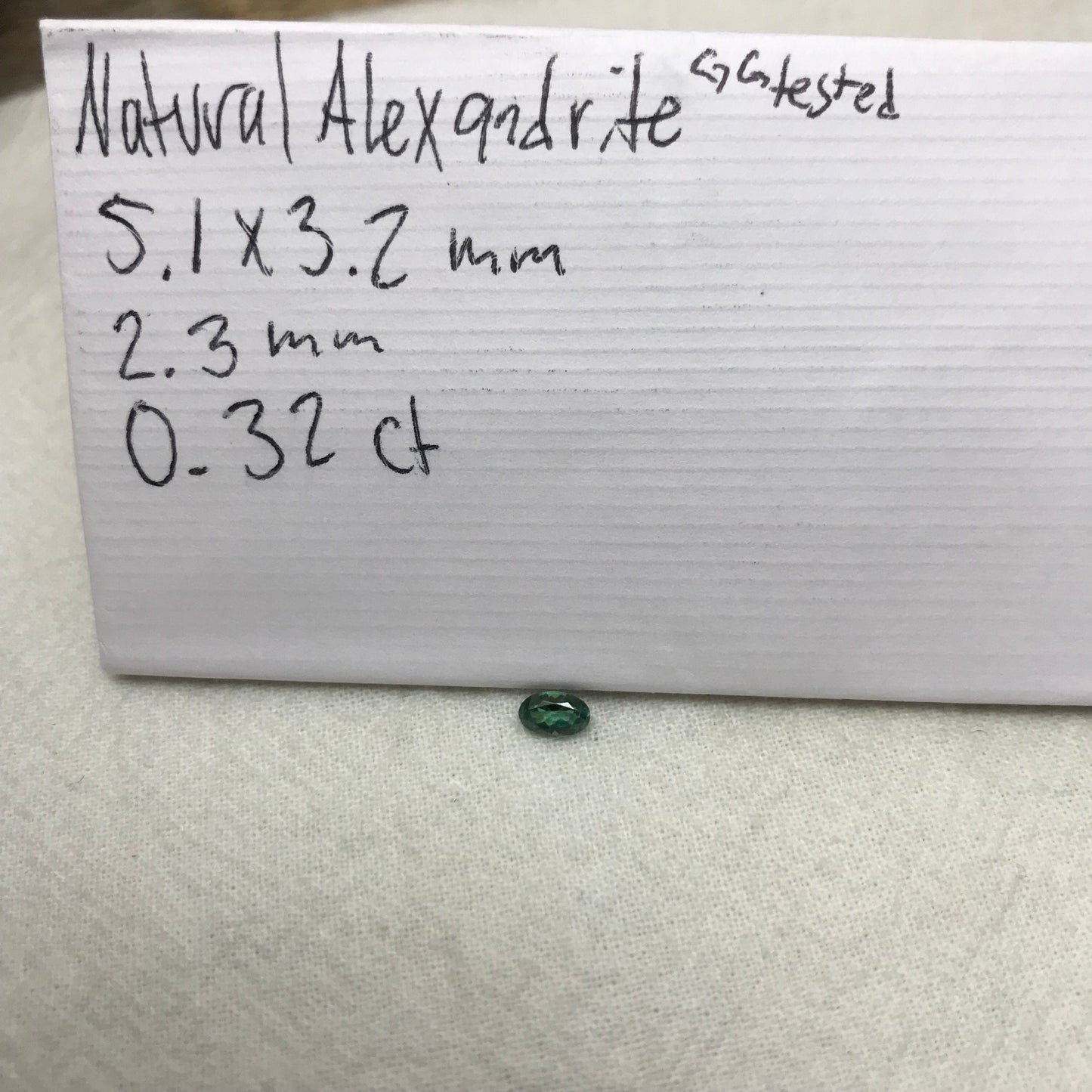 0.32 ct Natural Alexandrite Chrysoberyl 5x3mm Green Violet Loose Real Gemstone Faceted Gem Rare Carat Color Change Oval