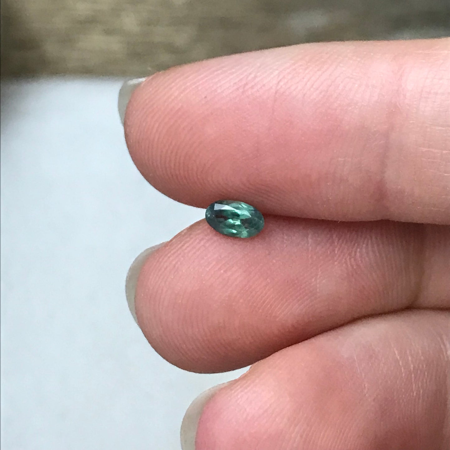 0.32 ct Natural Alexandrite Chrysoberyl 5x3mm Green Violet Loose Real Gemstone Faceted Gem Rare Carat Color Change Oval