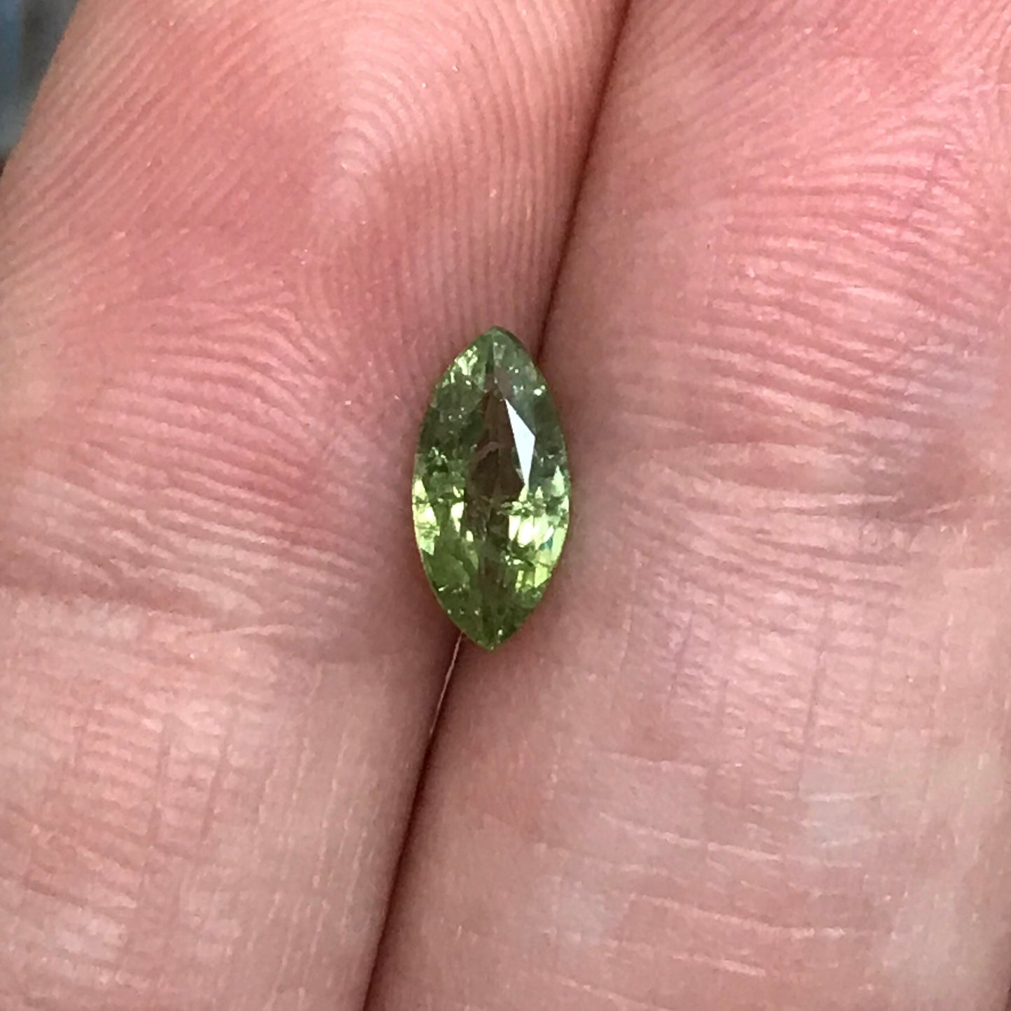 0.66 ct Natural Demantoid Garnet 8x4mm Marquise Cut, Faceted Loose Green Garnet, Andradite Garnet, Loose Gemstone
