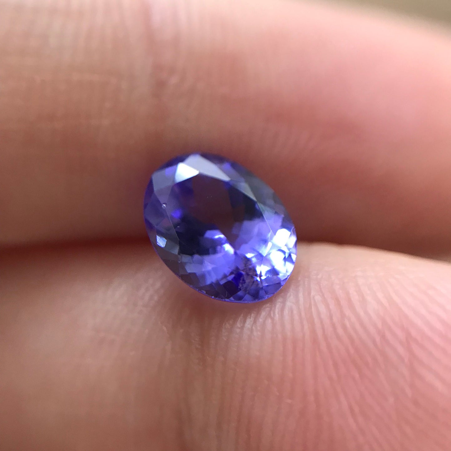 1.55 ct Natural Tanzanite 8.5x6.5mm Oval Bluish Violet Genuine Gemstone Loose Gem or faceted stone  Bluish Purple