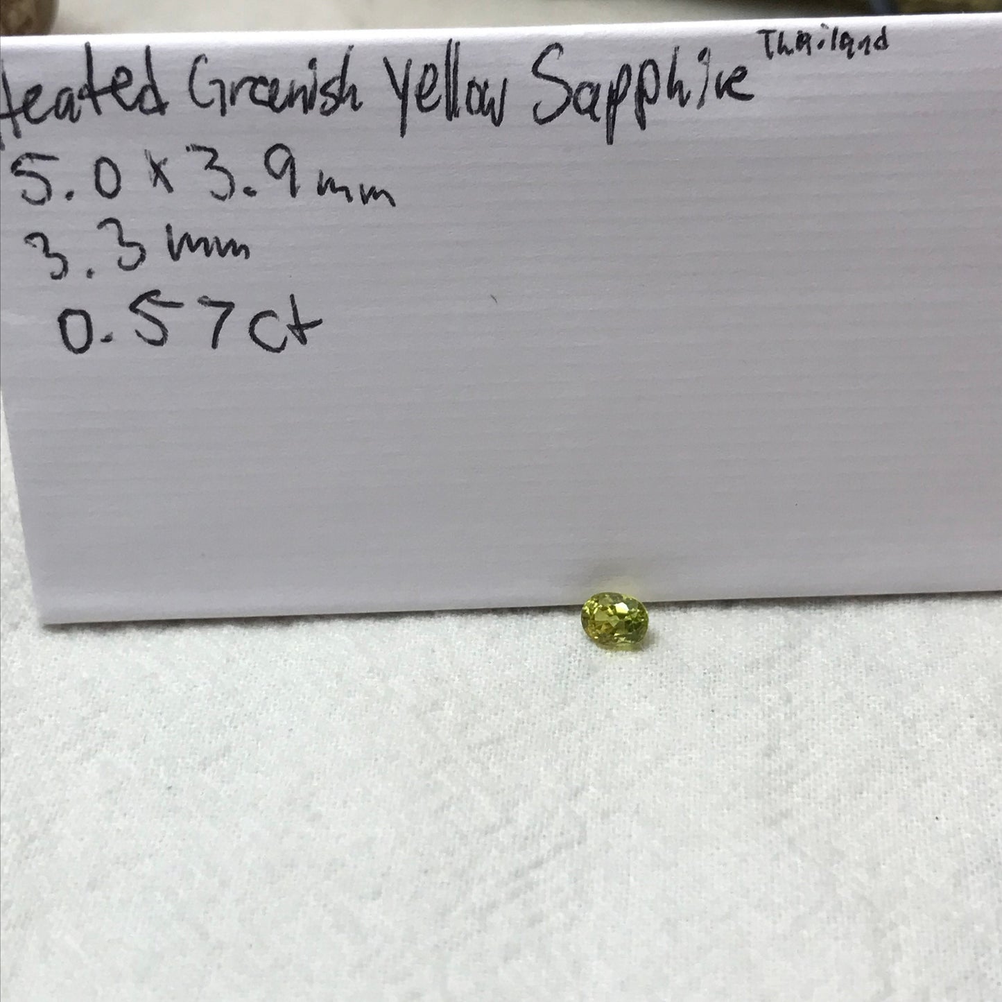 Natural Yellow Sapphire 5x4mm 0.57 Carats Oval Cut Corundum Faceted Loose  Gemstone, Heated Sapphire