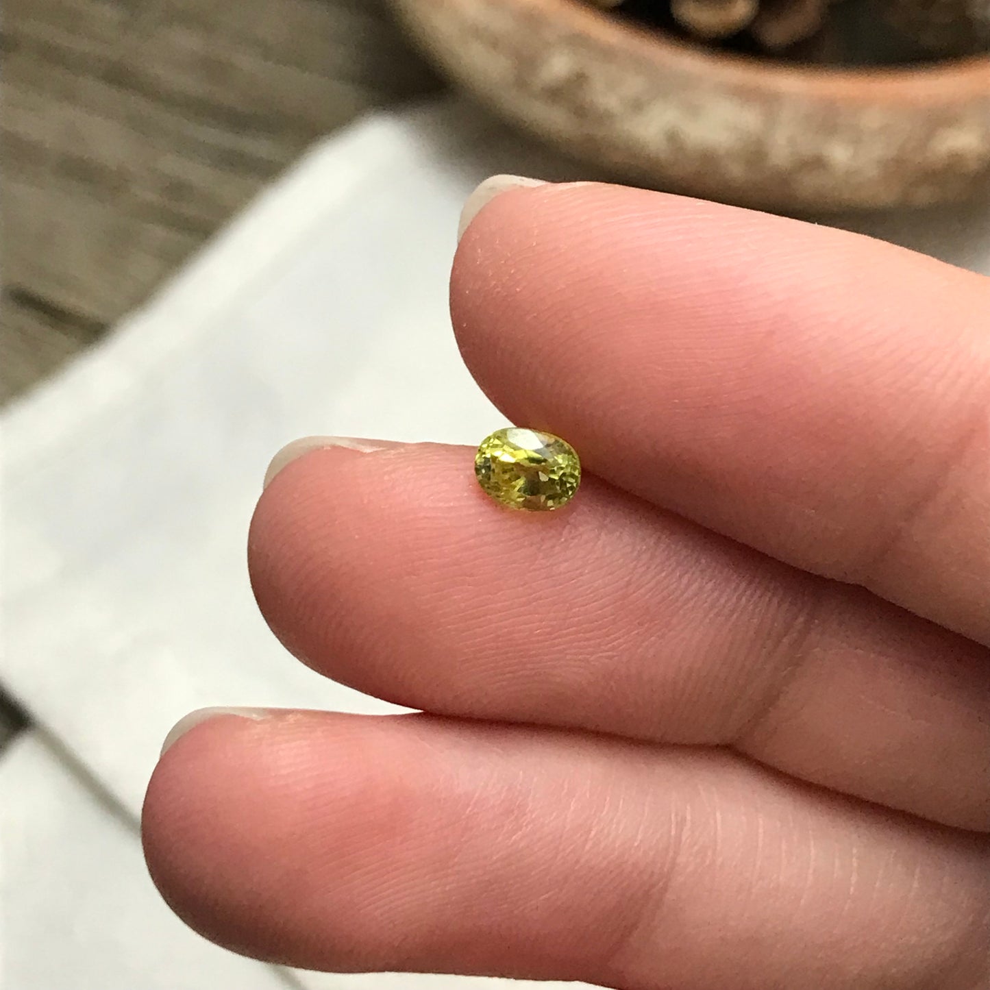 Natural Yellow Sapphire 5x4mm 0.57 Carats Oval Cut Corundum Faceted Loose  Gemstone, Heated Sapphire