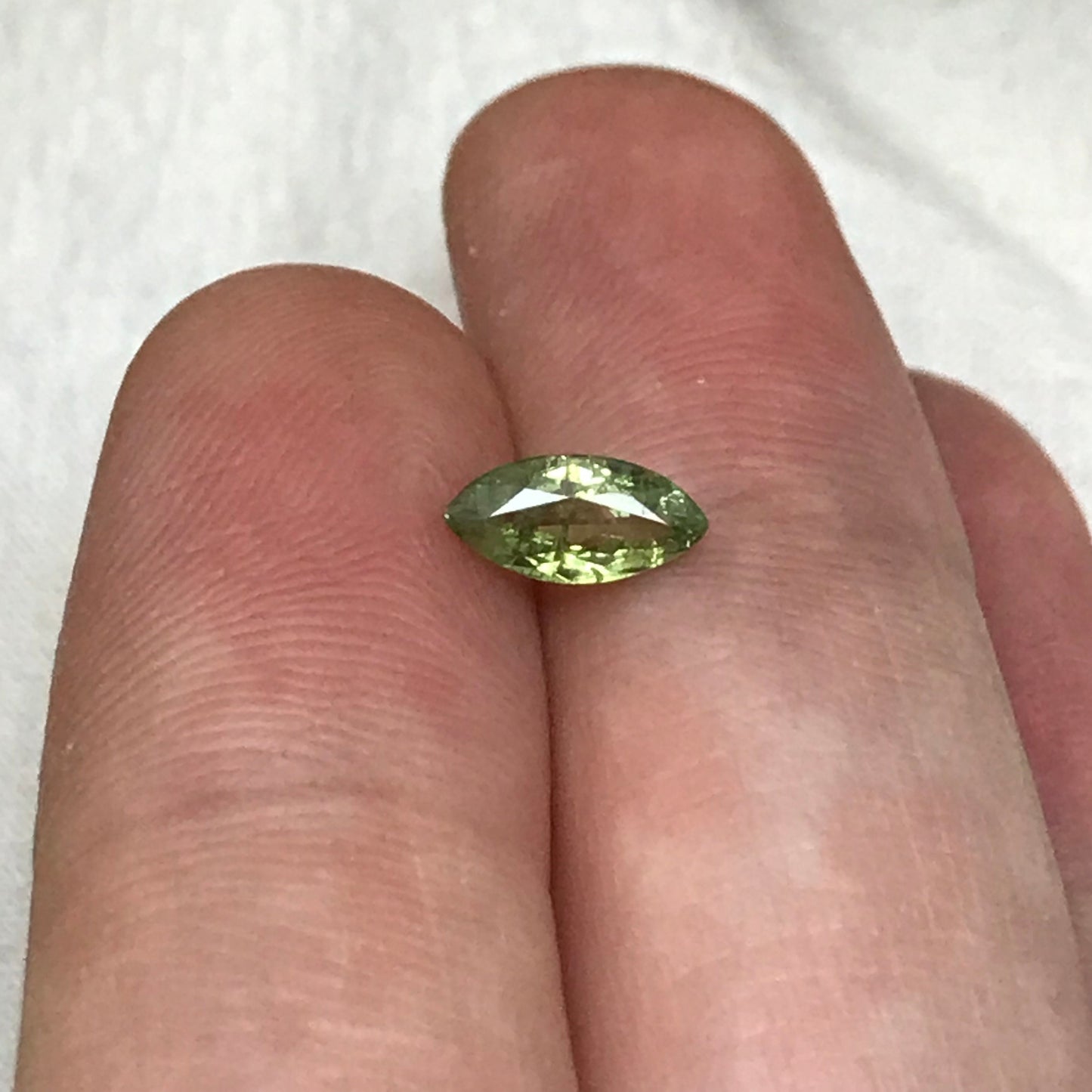 0.66 ct Natural Demantoid Garnet 8x4mm Marquise Cut, Faceted Loose Green Garnet, Andradite Garnet, Loose Gemstone