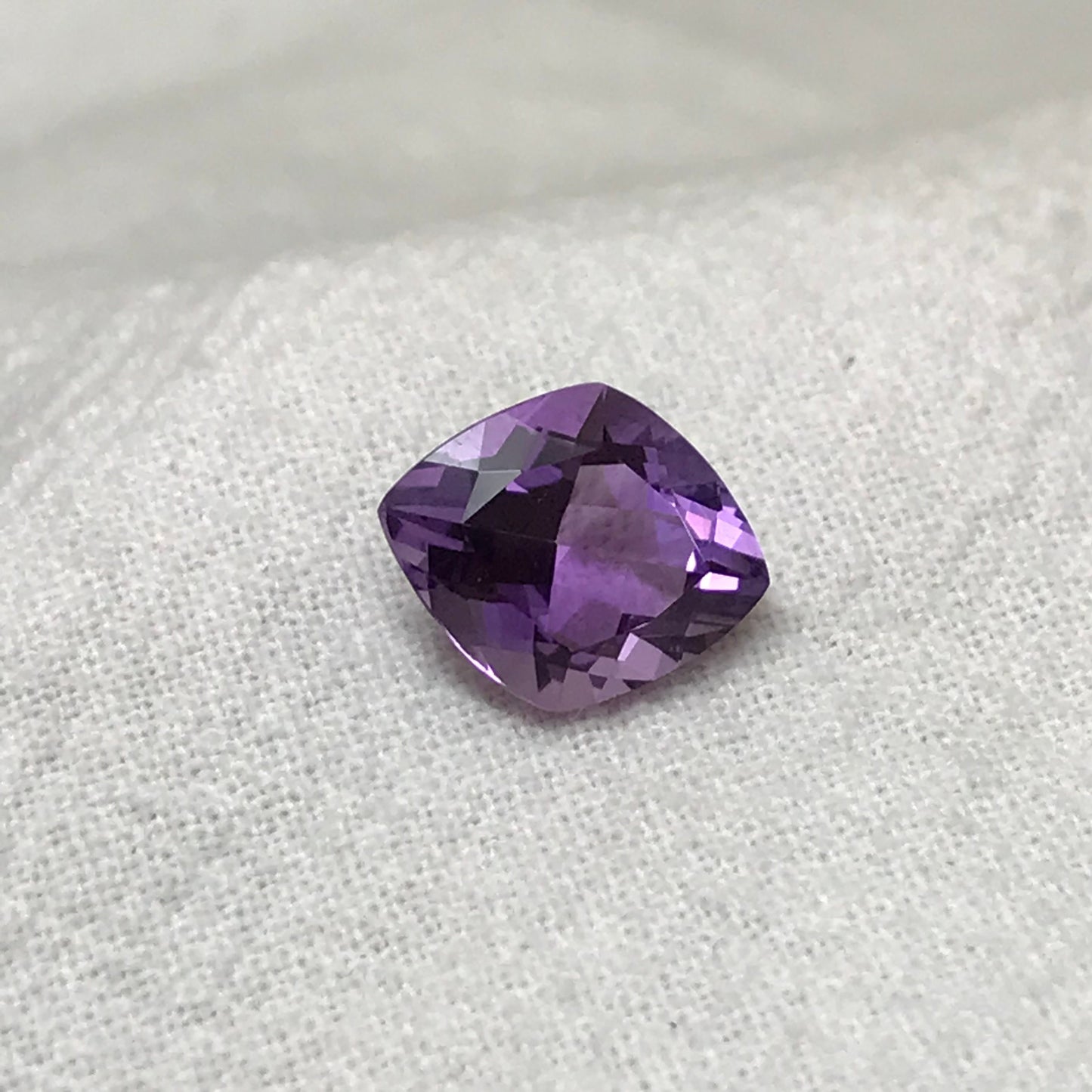 Fancy Purple Amethyst 2.35 Carat, 11x9mm Lozenge Cut Loose Natural Amethyst, Faceted Purple, February Birthstone Gem, US Seller