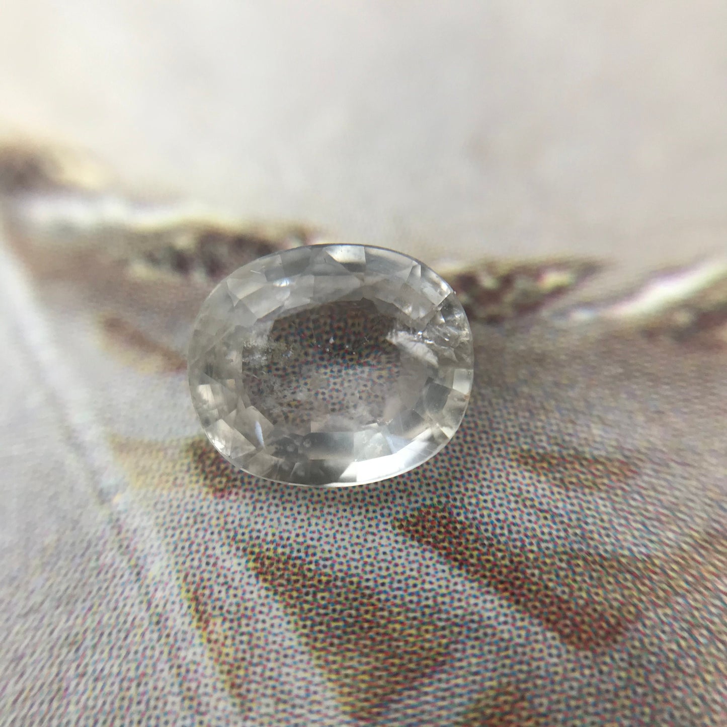 Natural Light Purple Sapphire 6.3x5.4mm 0.86 Carats Oval Cut Corundum Faceted Loose Unmounted Gem, Earth Mined Sapphire